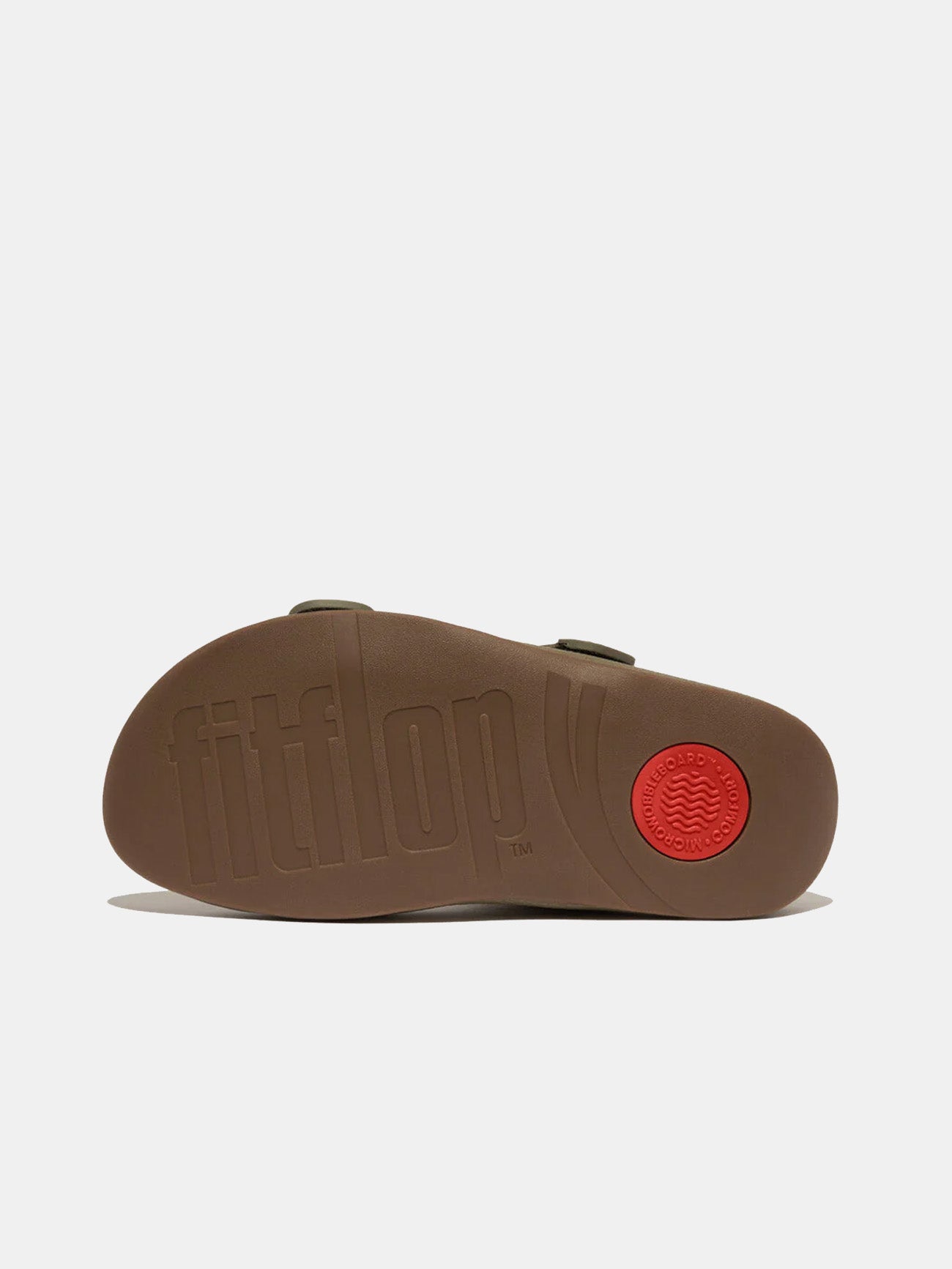 Fitflop Gogh Moc Men'ss Adjustable Leather Slides #color_green