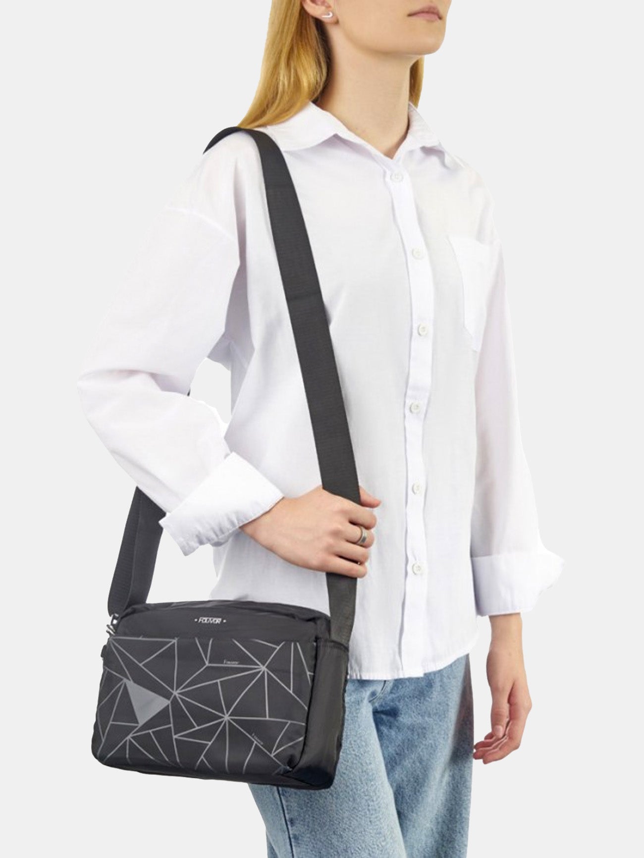 Fouvor 2915-12 Slingback Bag #color_Black