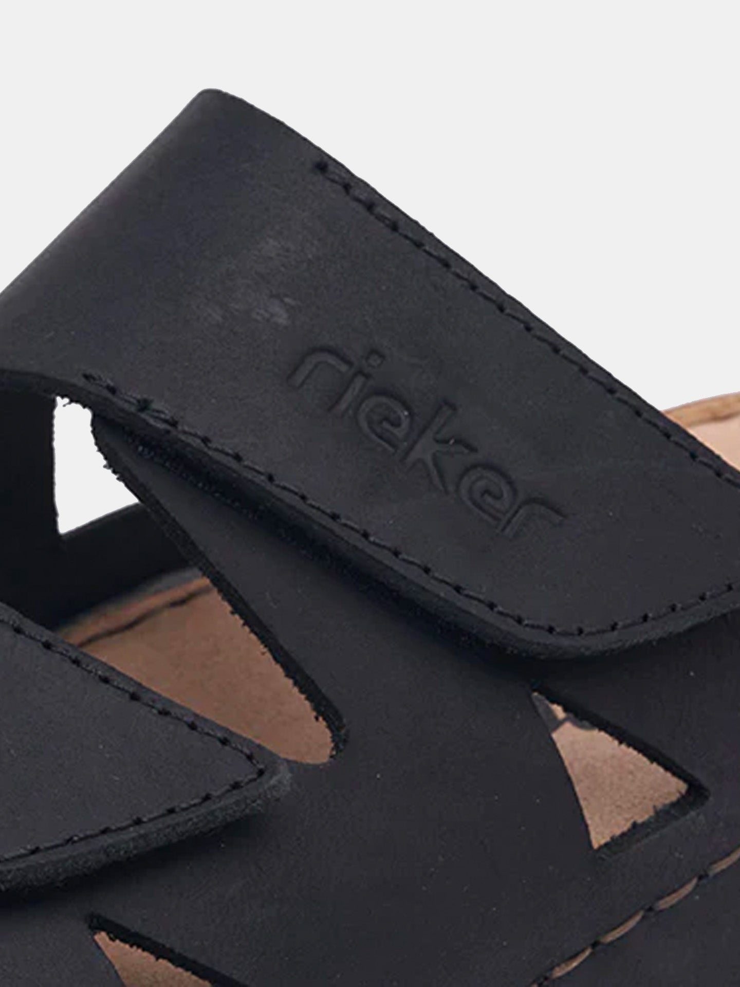 Rieker 25650 Men's Slider Sandals #color_black