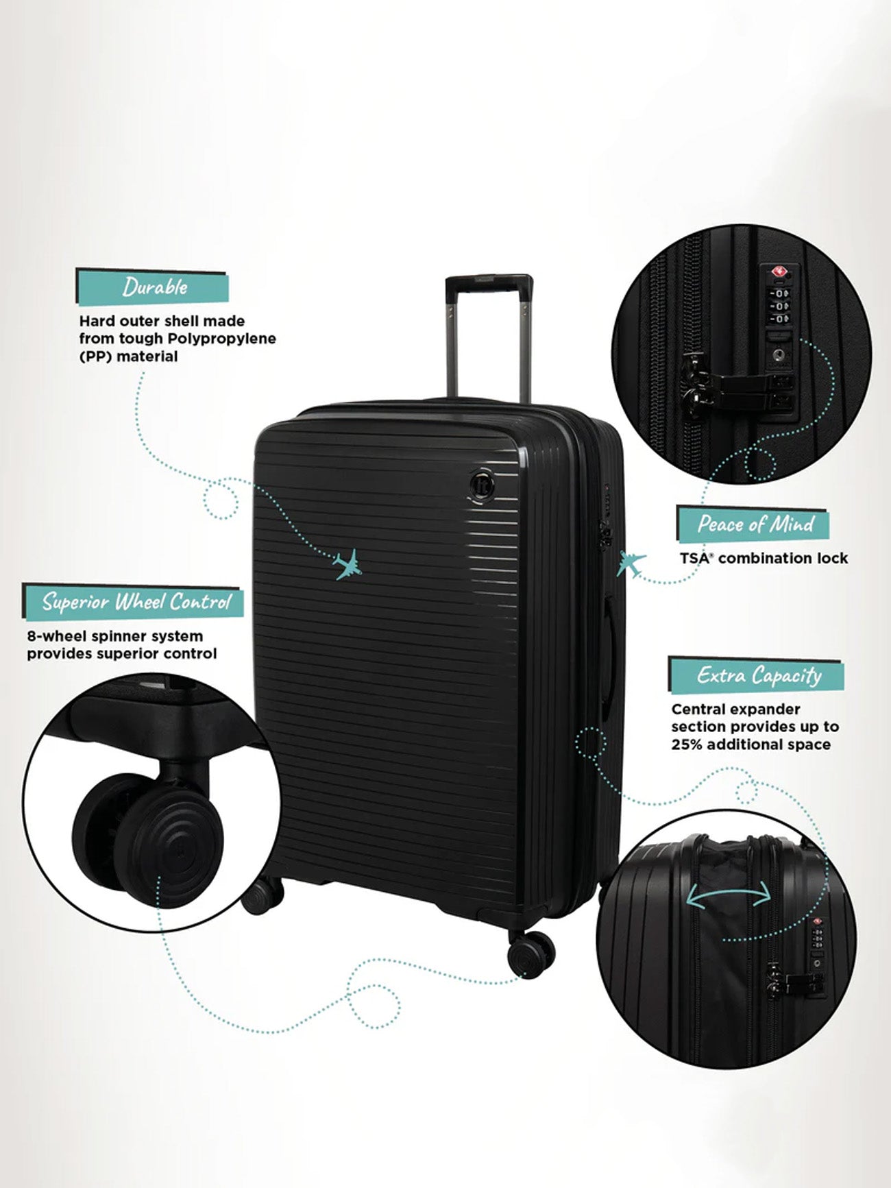 IT Spontaneous Trolley Bag #color_black