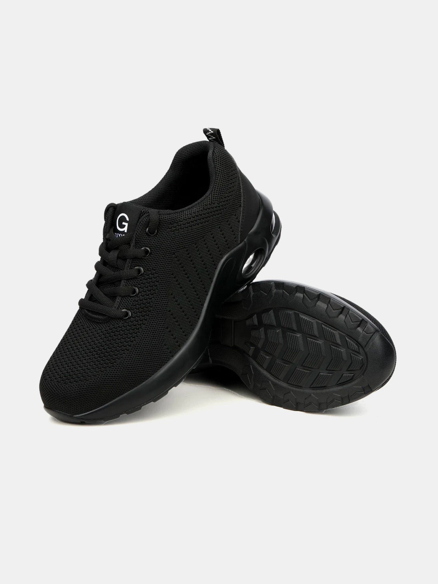 Raydlinx Guyisa Men's Anti-Collision And Anti-Puncture Work Shoes #color_Black