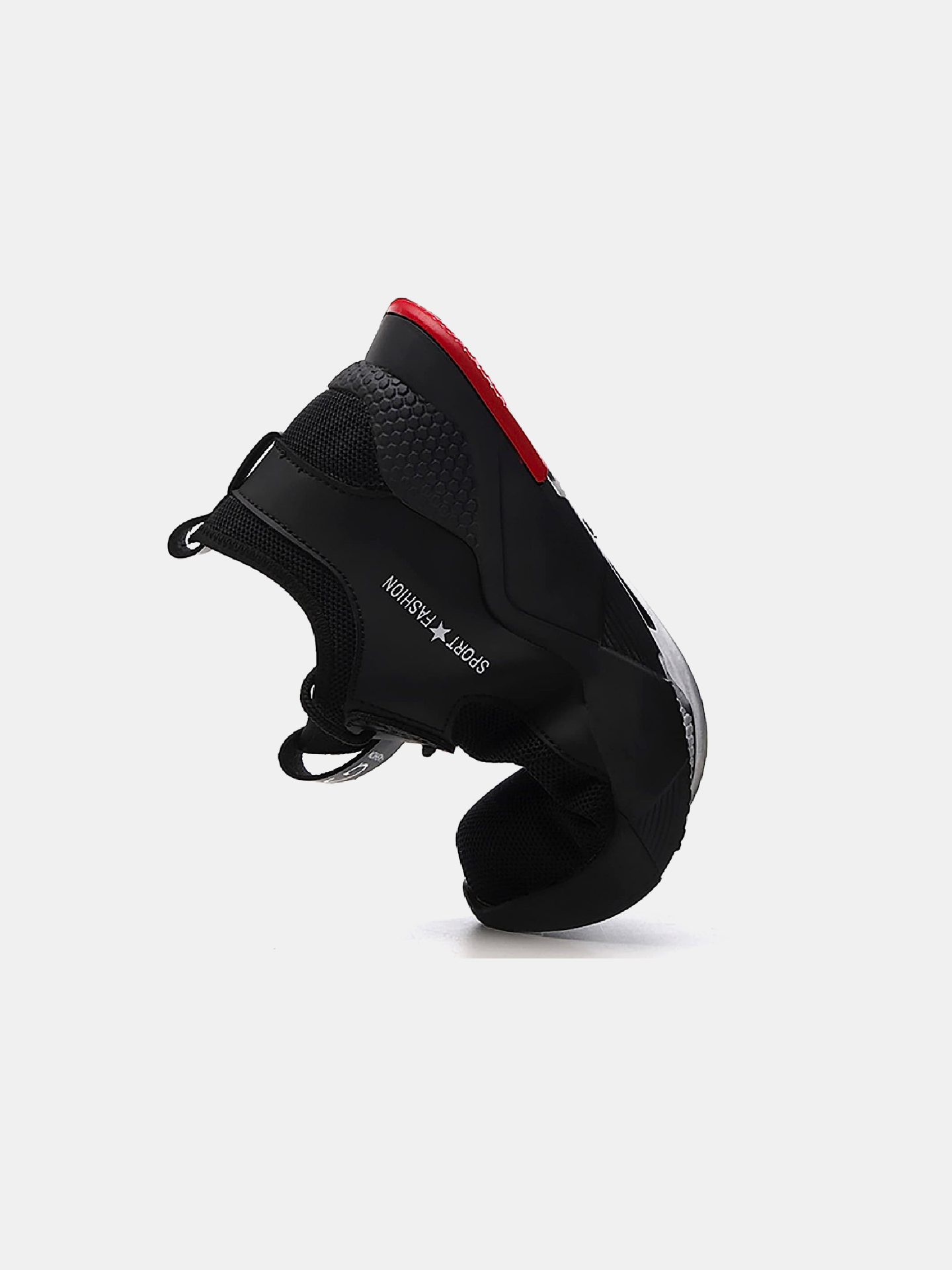 Raydlinx Men's 588 Steel Toe Work Breathable Shoes #color_Black