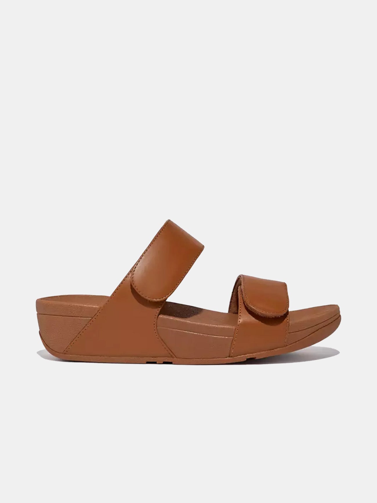 Fitflop Women's Lulu Adjustable Leather Slides #color_Tan