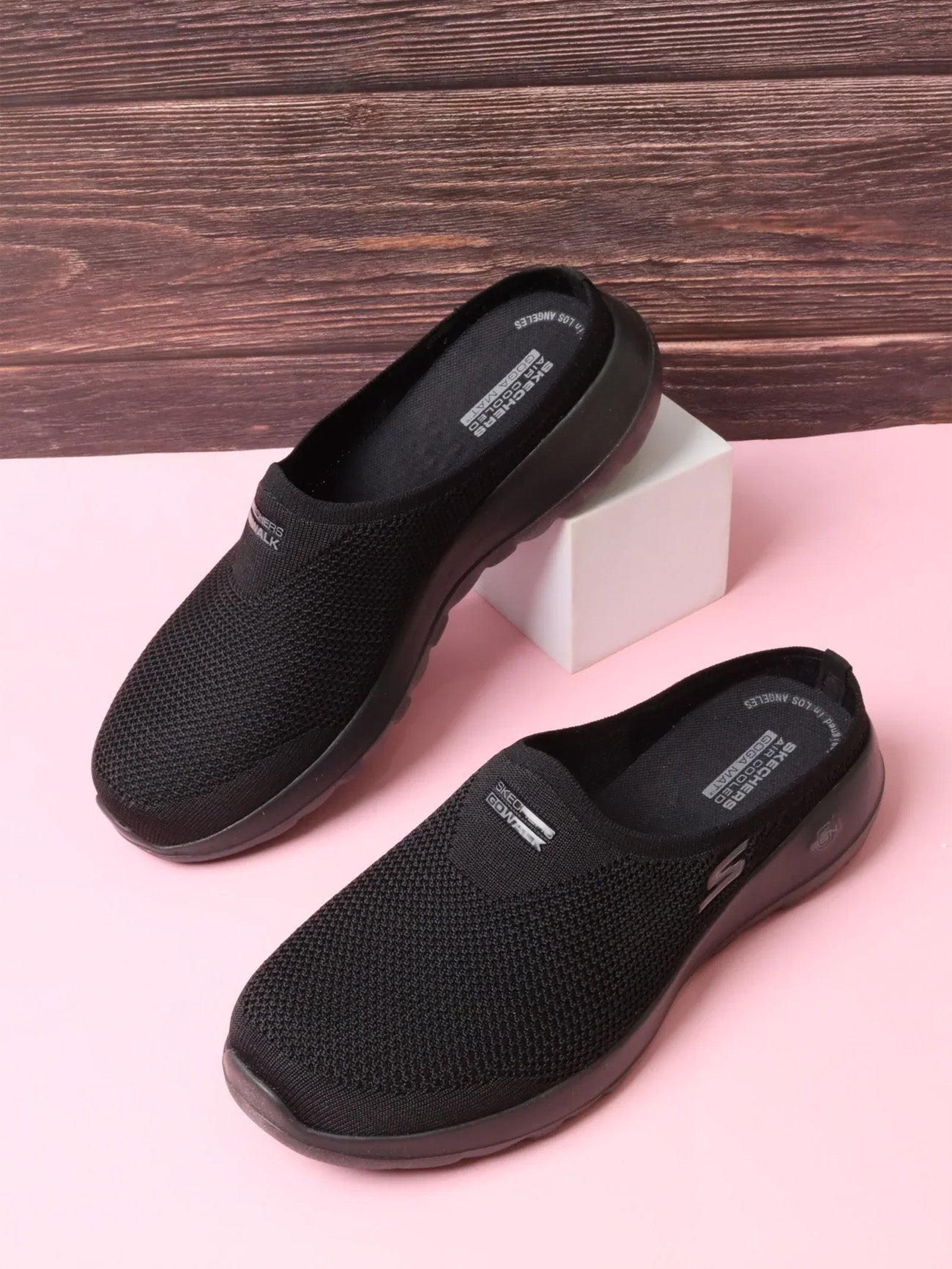 Skechers Go Walk Joy - Quiet Sunset Shoes #color_Black