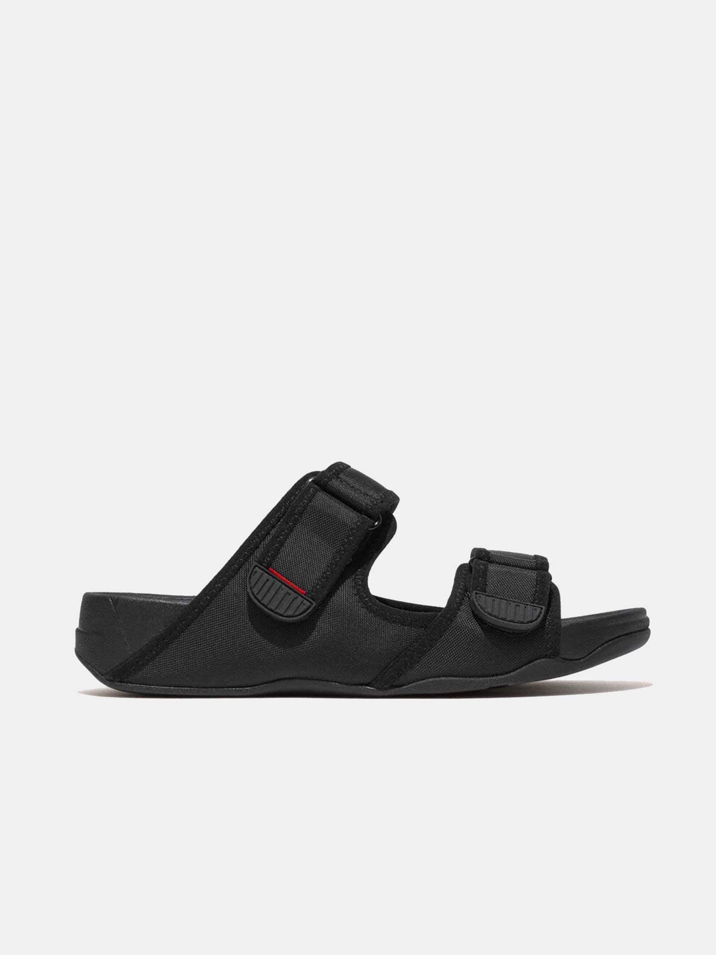 Fitflop Men's Gogh Moc Adjustable Water-Resistant Slides #color_Black