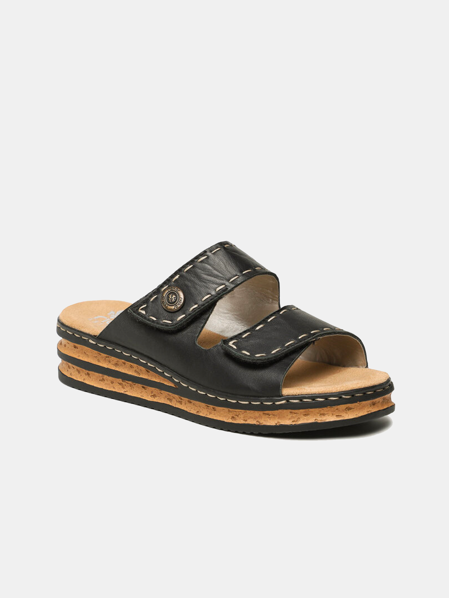 Rieker 62984 Women's Slider Sandals #color_black