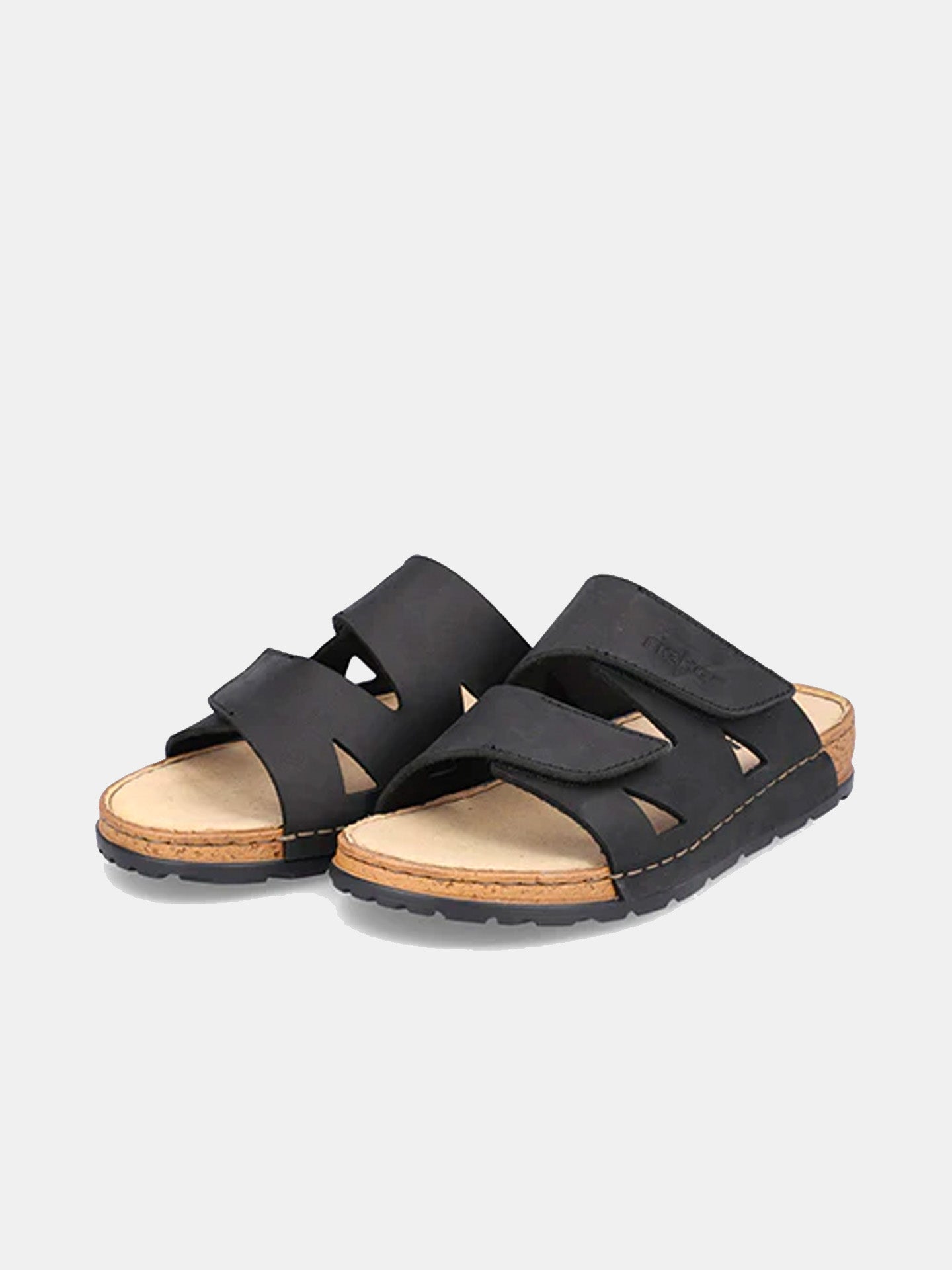 Rieker 25650 Men's Slider Sandals #color_black