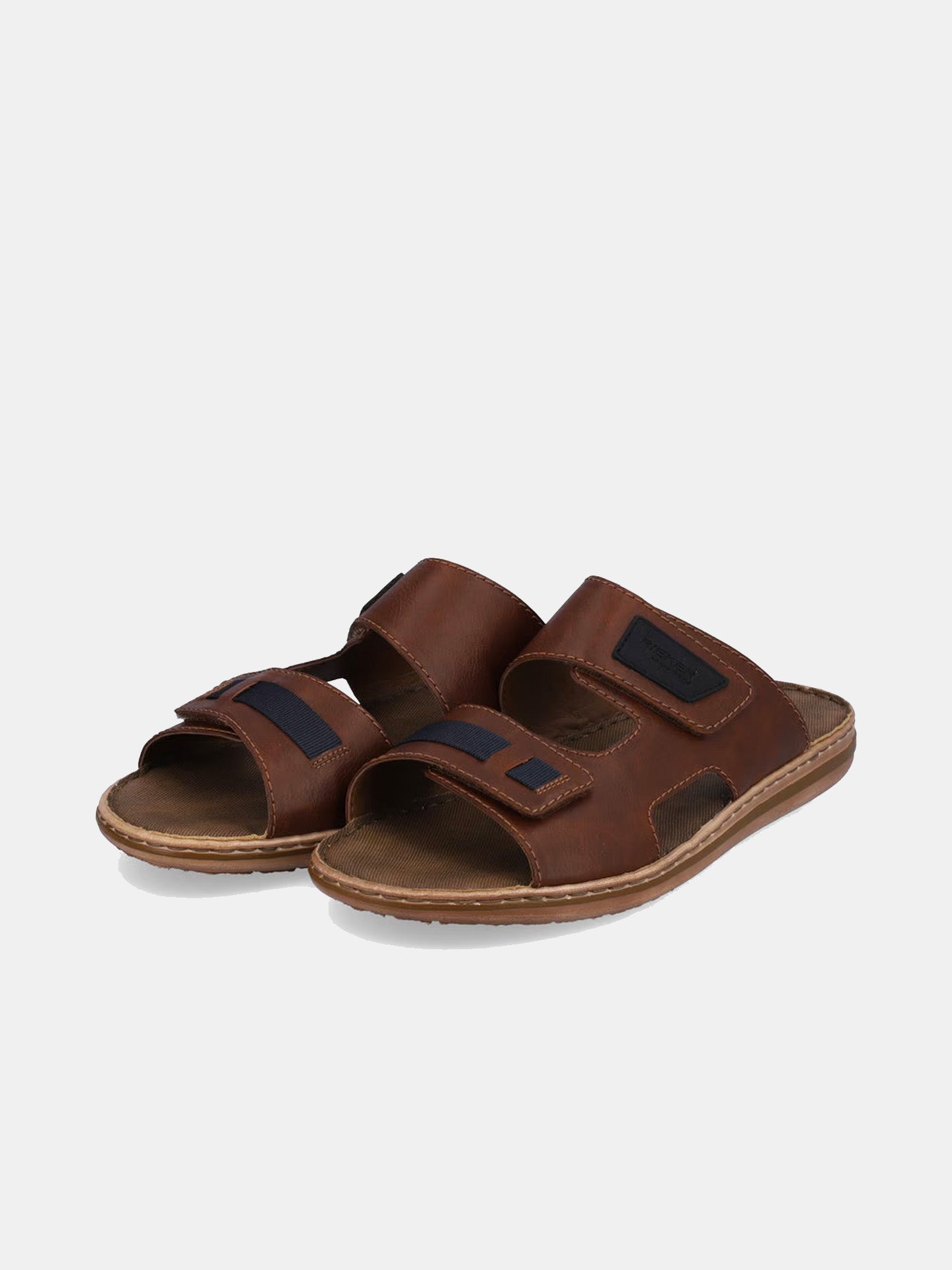 Rieker 21055 Men's Slider Sandals #color_Brown