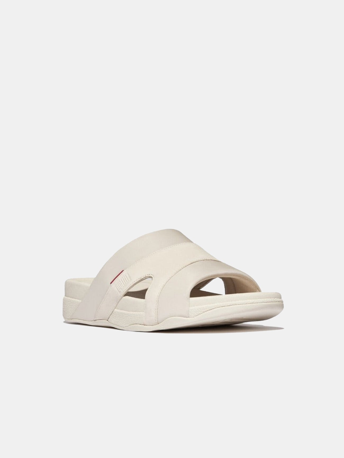 Fitflop Freeway III Men'ss Leather-Mix Slides #color_Paris Beige
