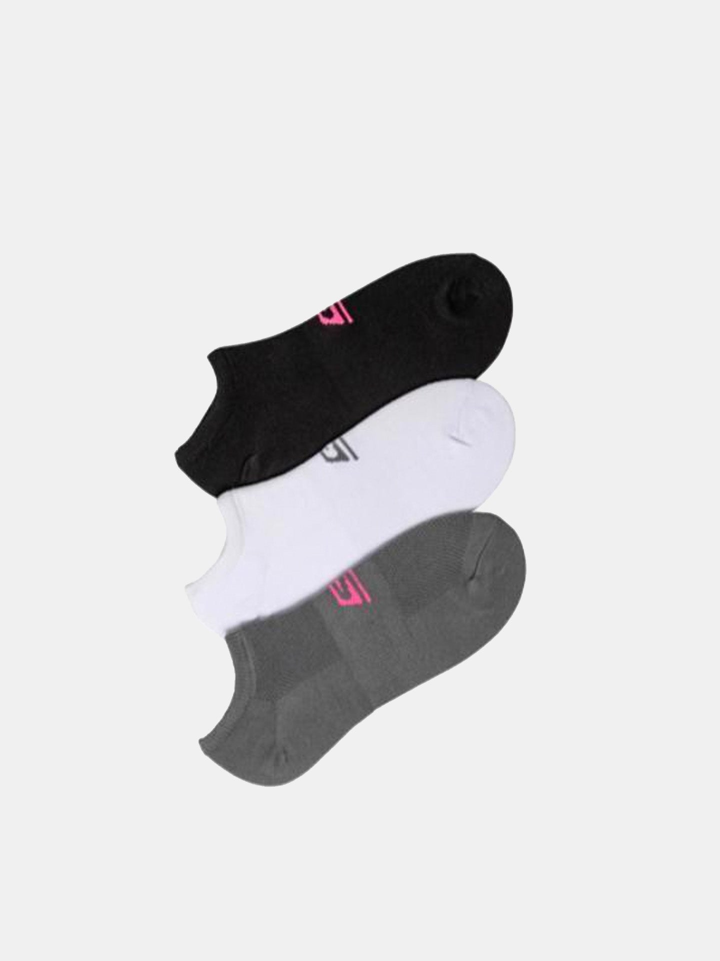Skechers Women's 3 Pack Microfiber Non Terry No Show Ankle Socks #color_multicolor