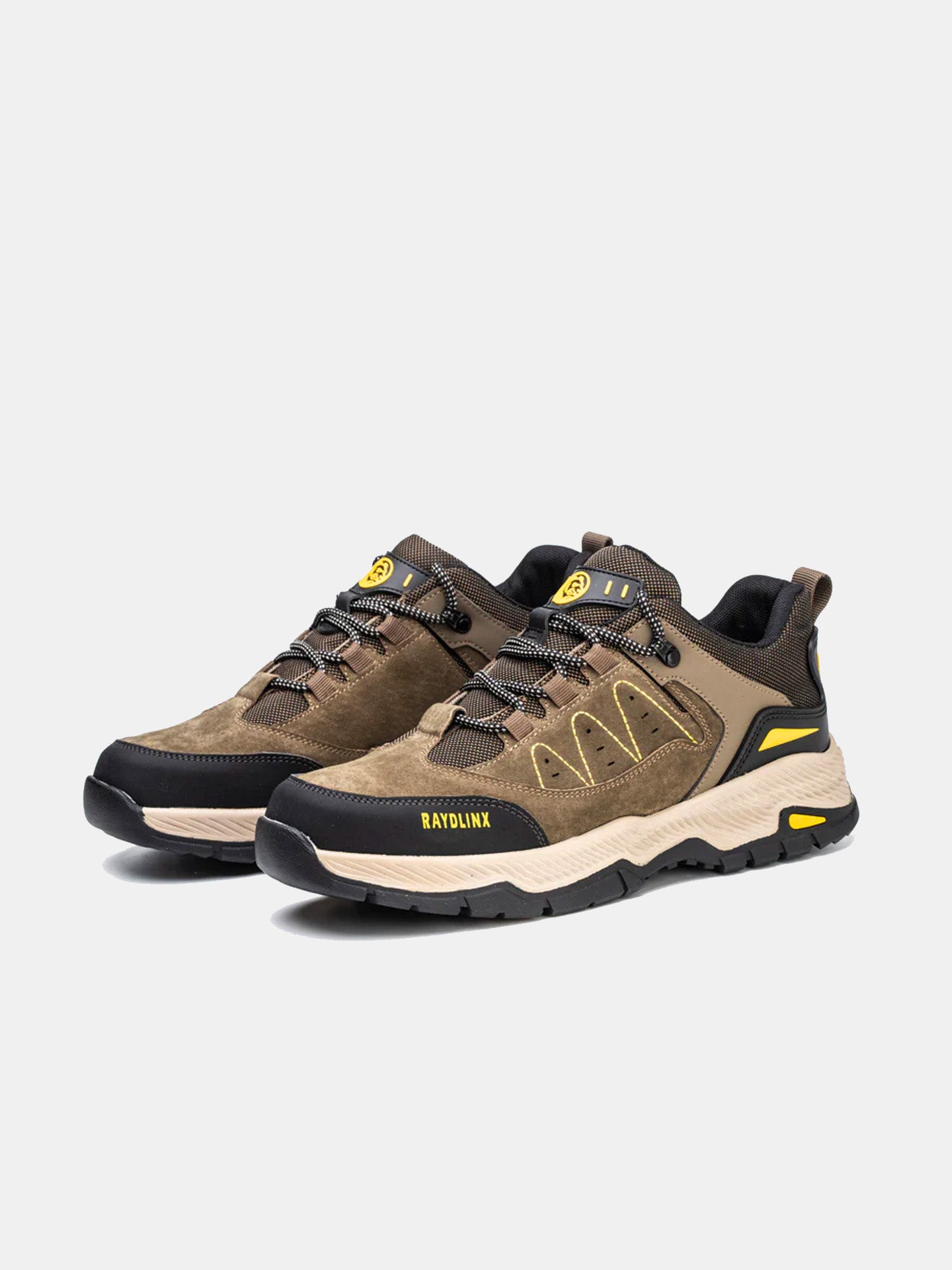 Raydlinx Men's Mountain Hiking Walking Shoes #color_Gray