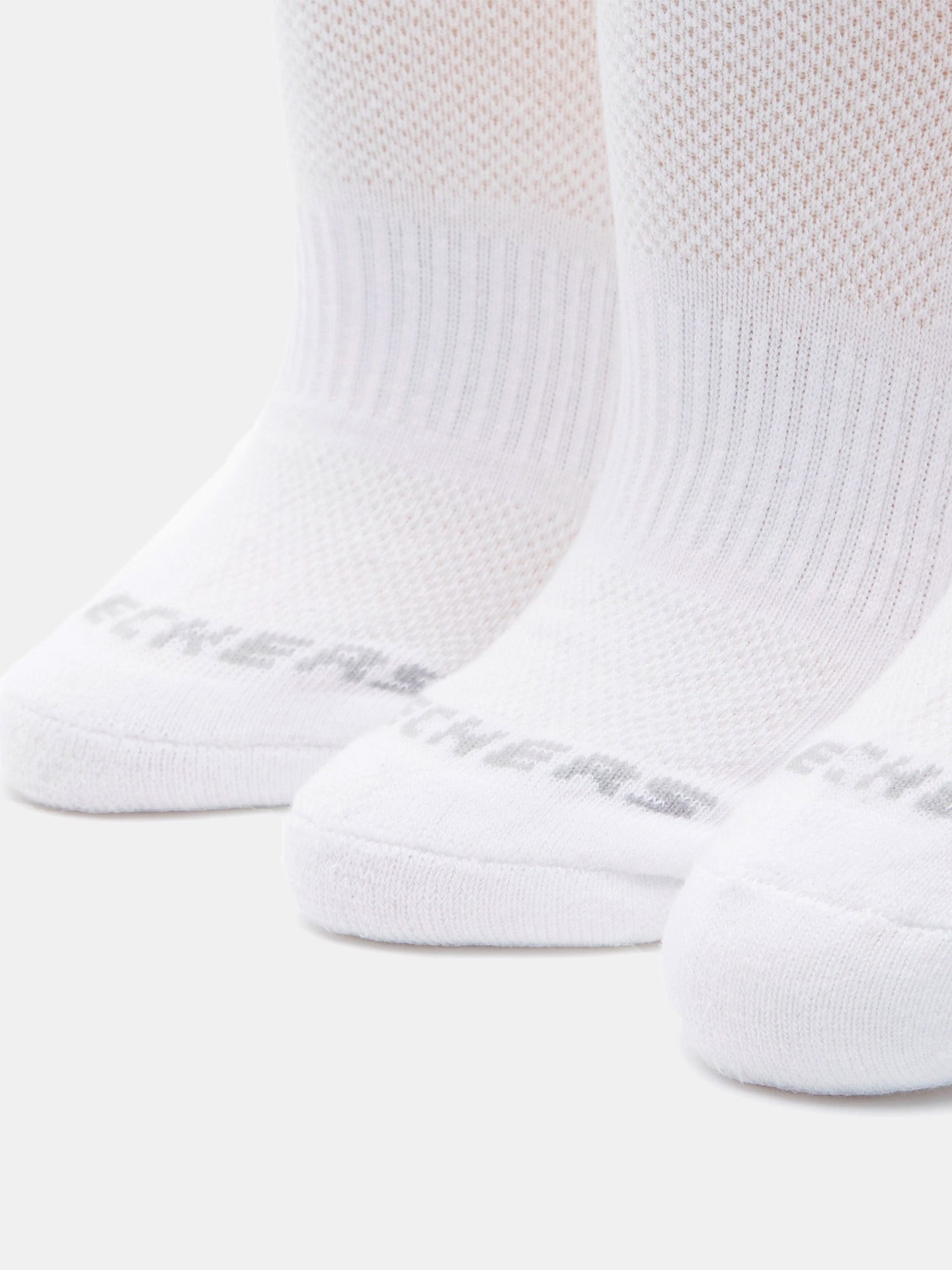 Skechers Women's 3 Pack Crew Ankle Socks #color_White