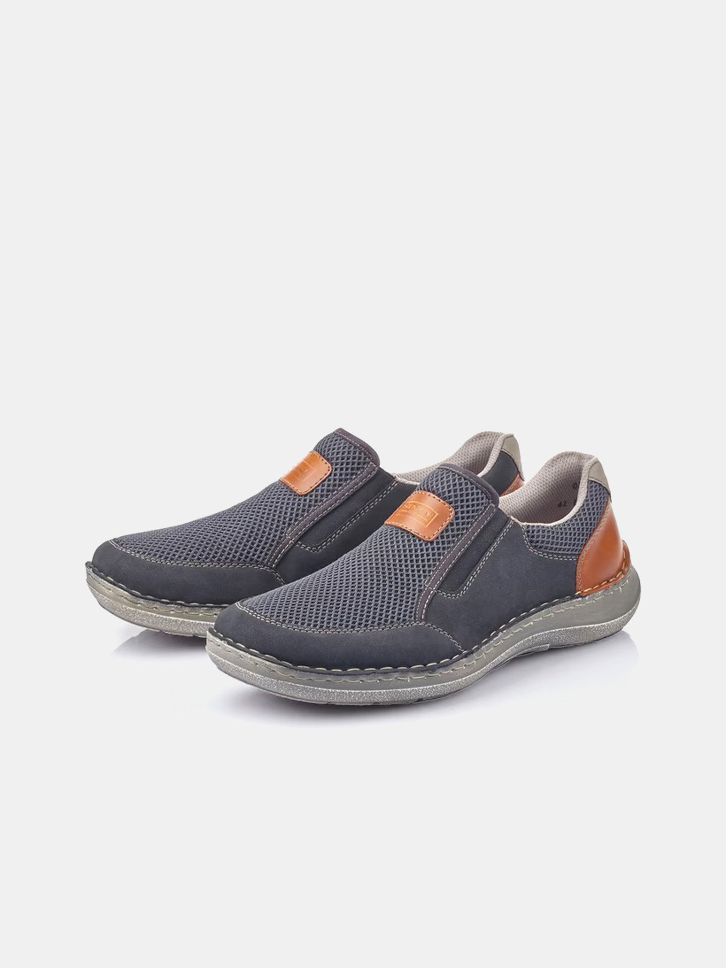 Rieker 03053-14 Men's Casual Shoes #color_navy