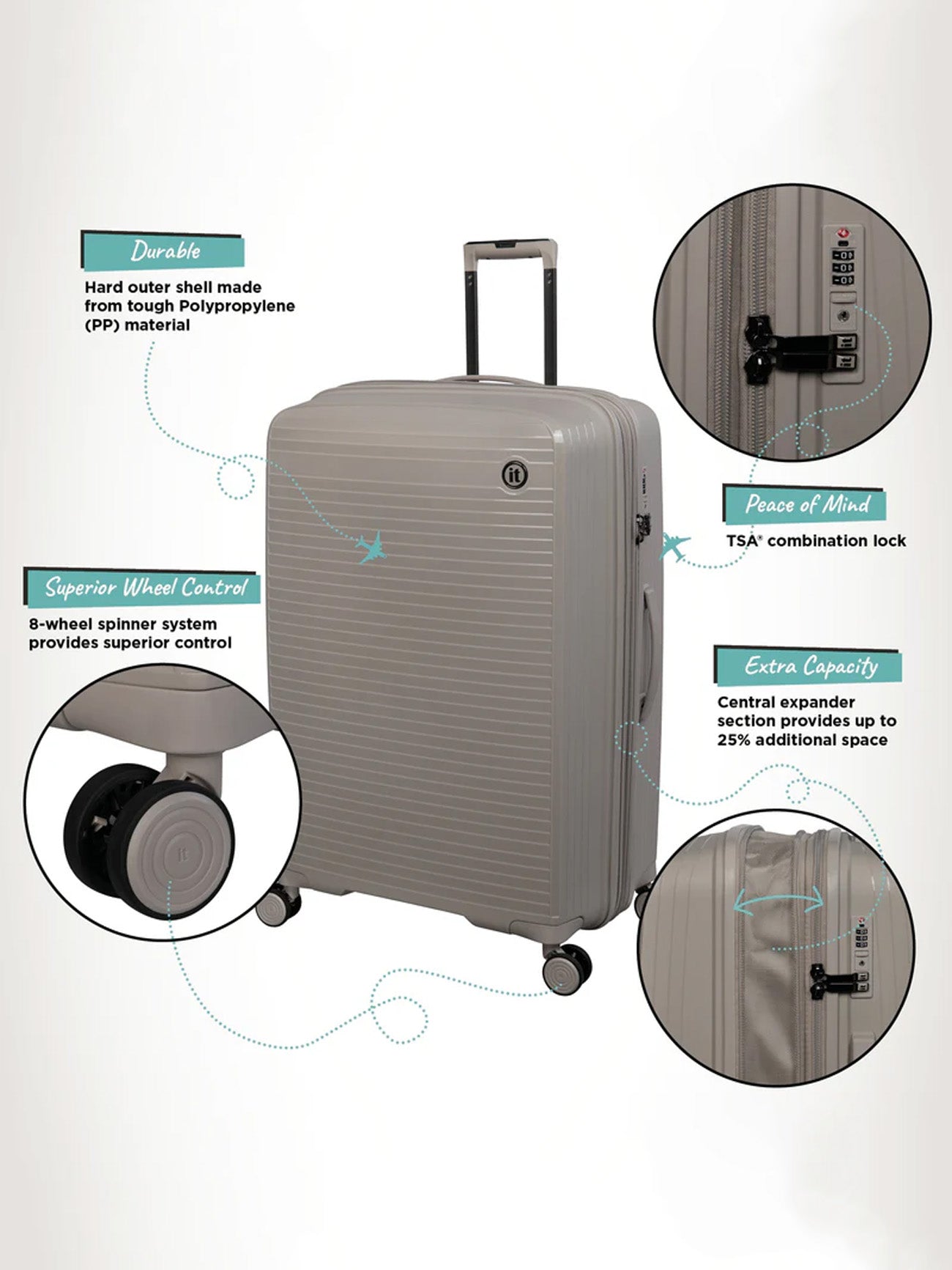 IT Spontaneous Trolley Bag #color_gray