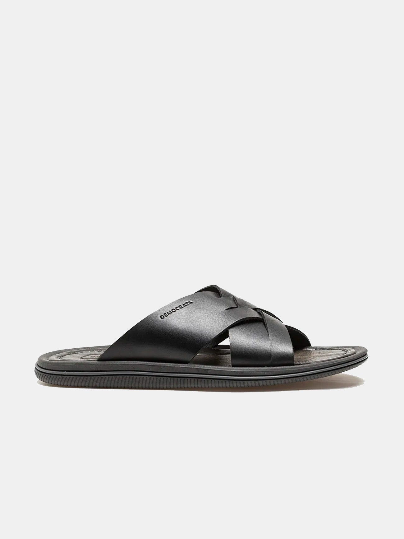 Democrata Men's Easy Groove Sandals #color_Black
