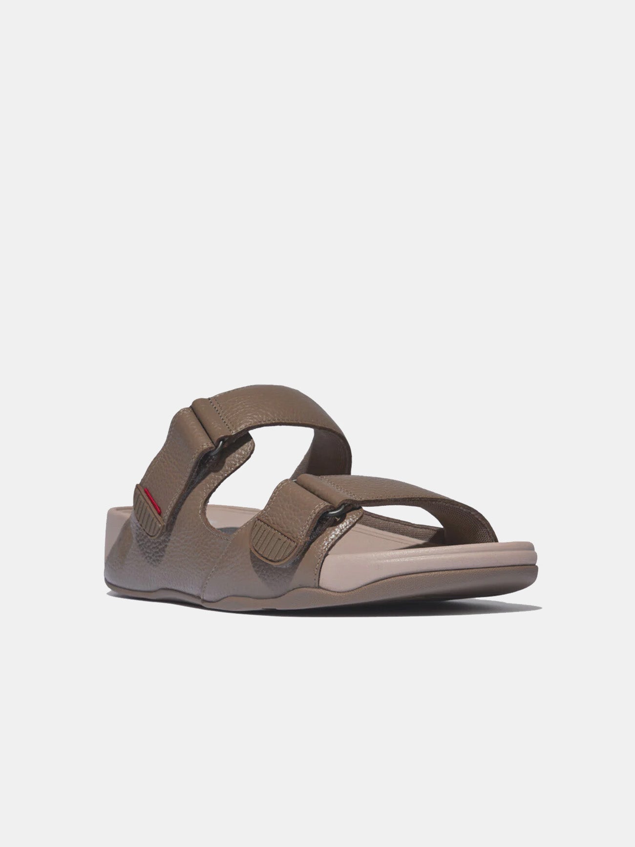 Fitflop Men's Gogh Moc Adjustable Leather Slides #color_java java