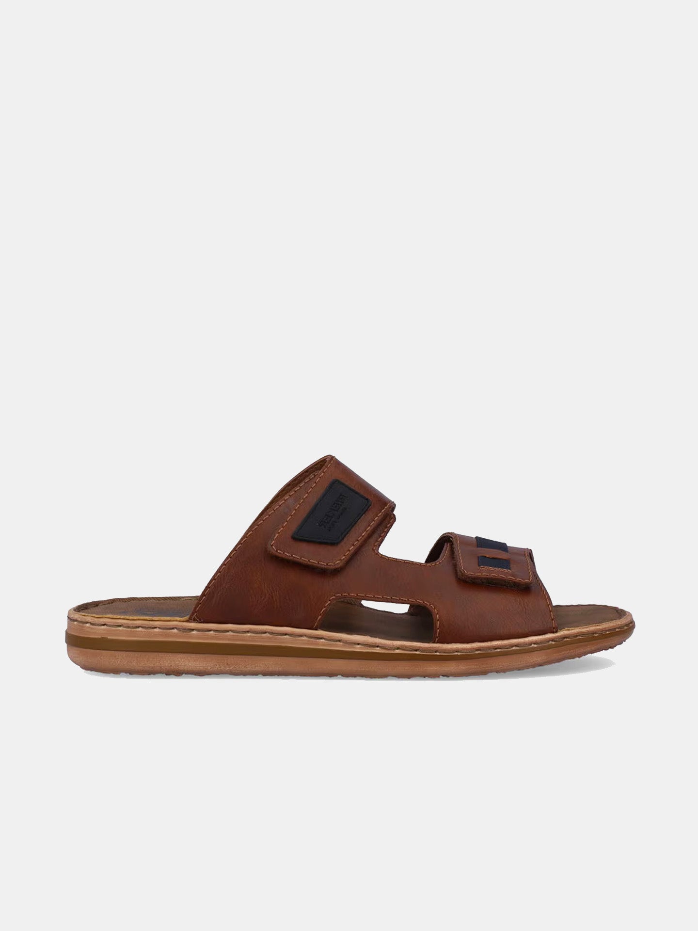 Rieker 21055 Men's Slider Sandals #color_Brown