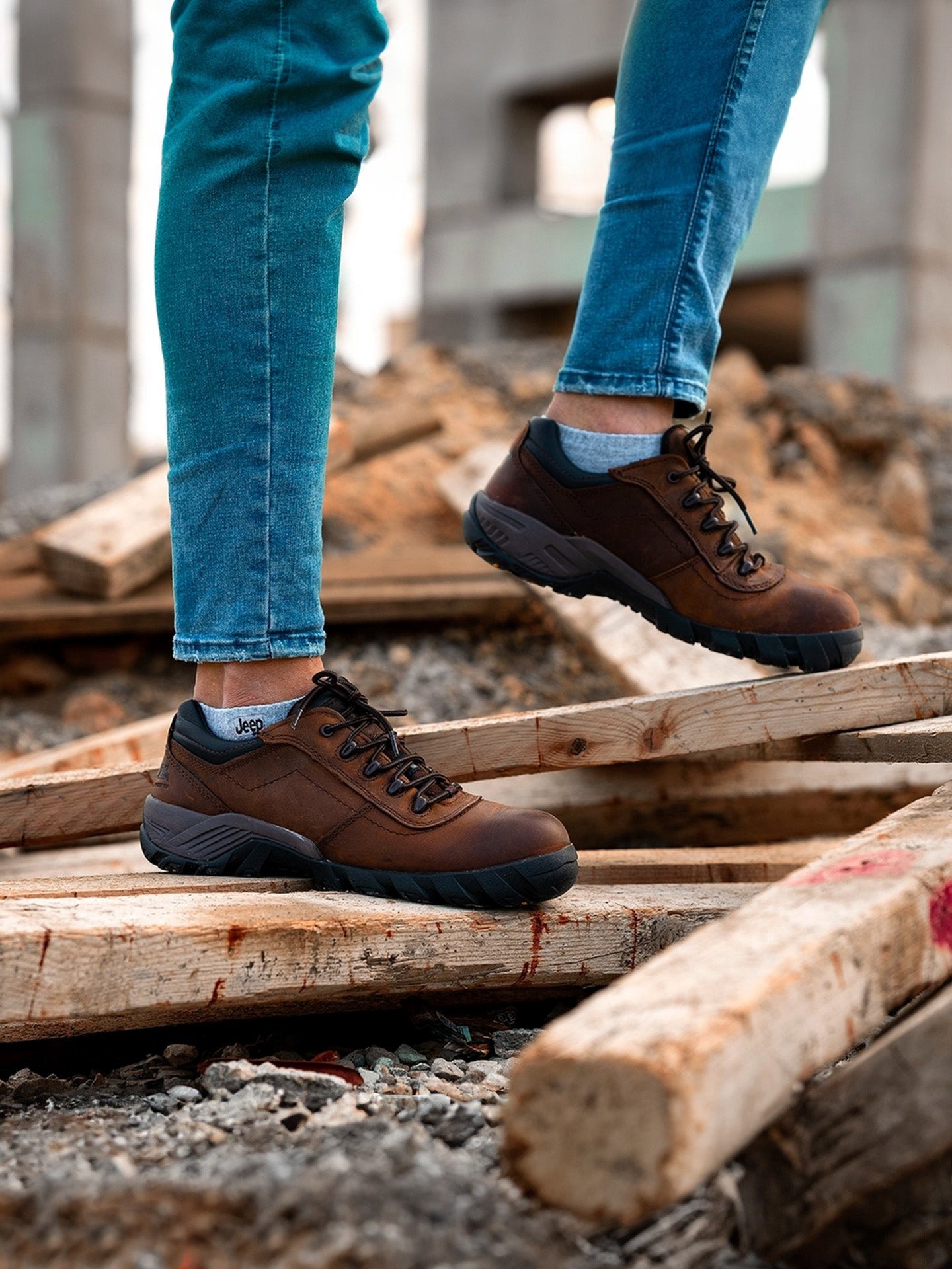 Caterpillar Men's Terbium Composite Toe Safety Shoes #color_Brown