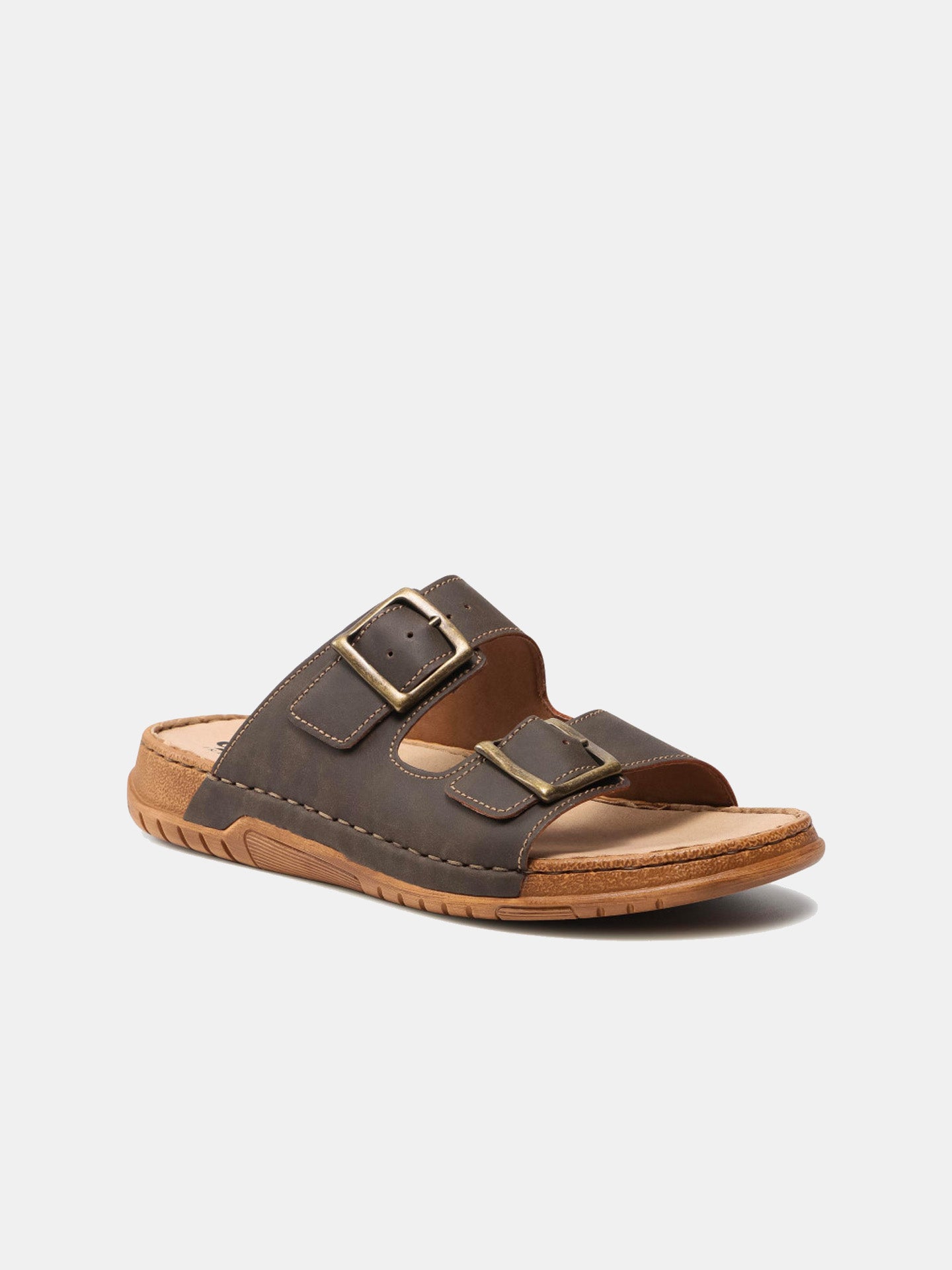 Rieker 25763 Men's Slider Sandals #color_brown
