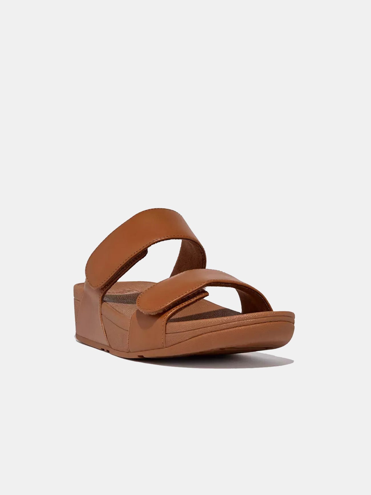 Fitflop Women's Lulu Adjustable Leather Slides #color_Tan