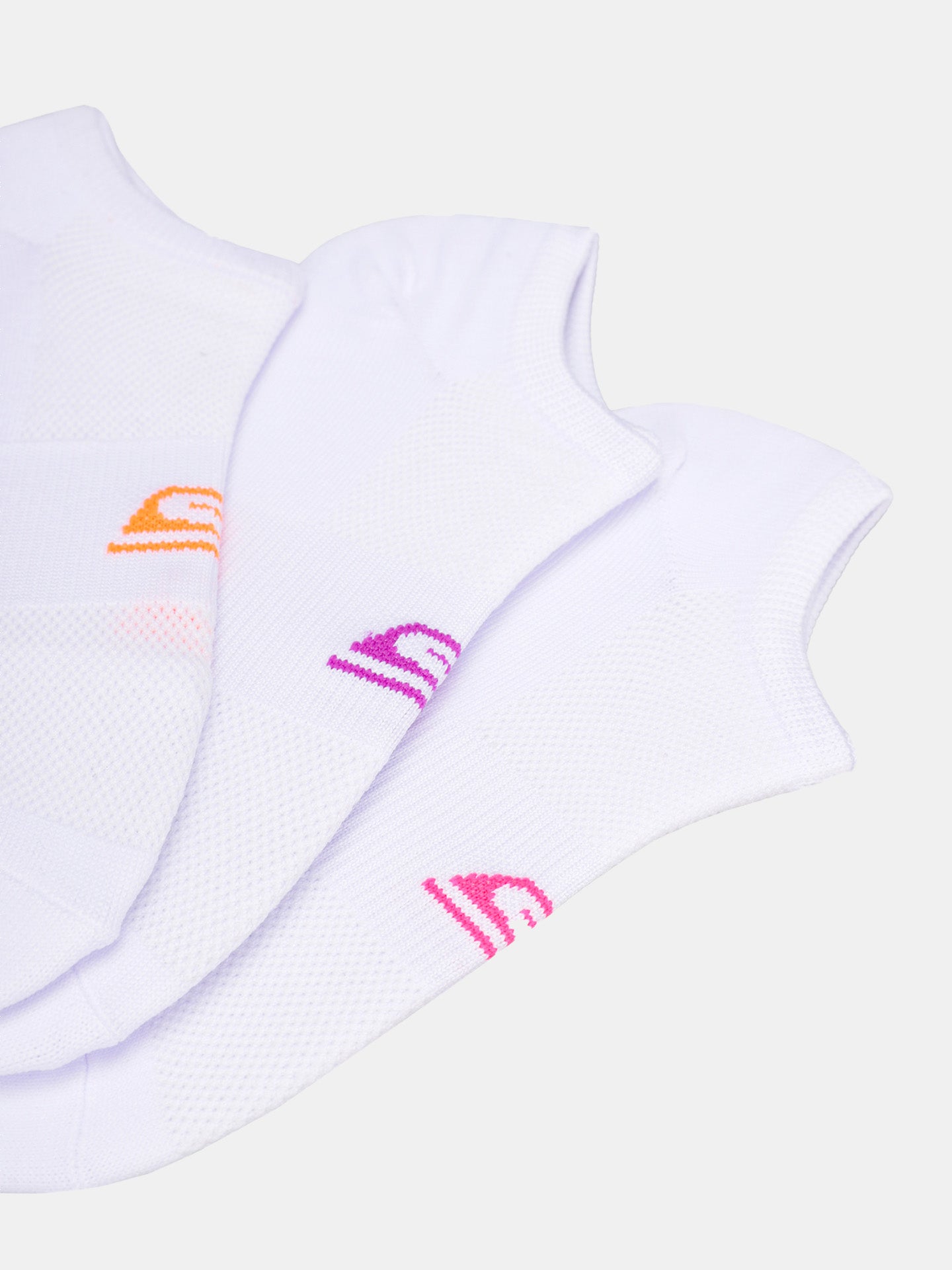 Skechers Women's 3 Pack 1/2 Terry No Show Socks #color_White