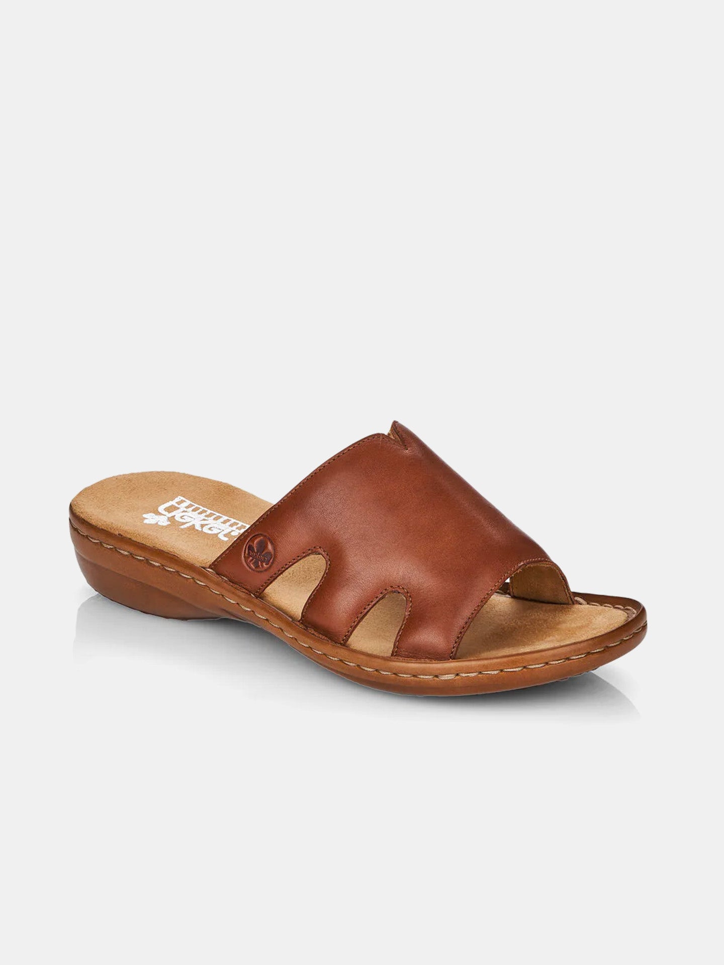 Rieker 60824 Women's Slider Sandals #color_Brown