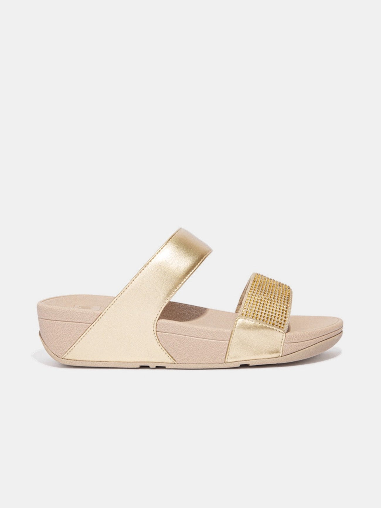 Fitflop Lulu Women's Crystal Slides #color_Gold