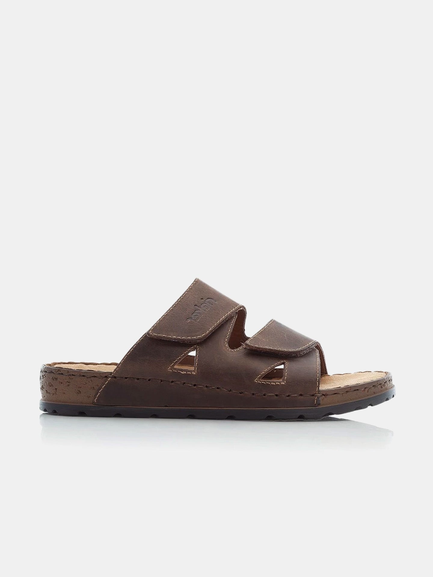 Rieker 25691 Men's Slider Sandals #color_brown