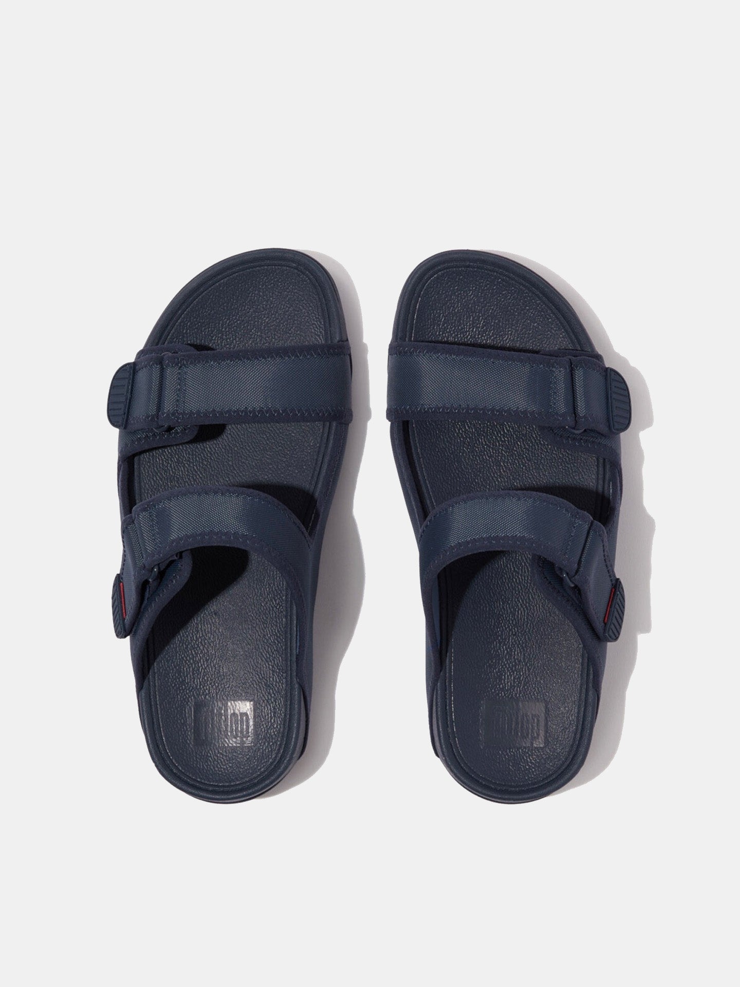 Fitflop Men's Gogh Moc Adjustable Water-Resistant Slides #color_Blue