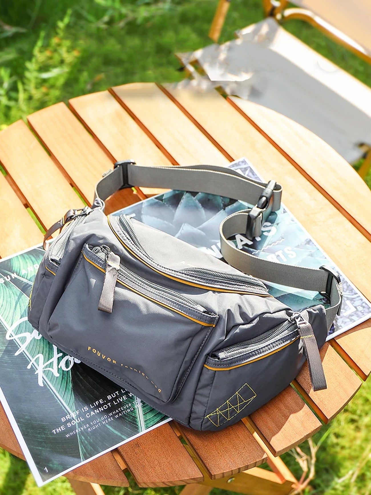Fouvor 2538-17 Waist Bag #color_Gray