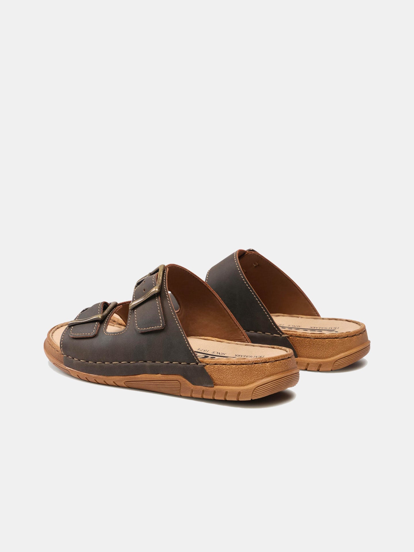 Rieker 25763 Men's Slider Sandals #color_brown