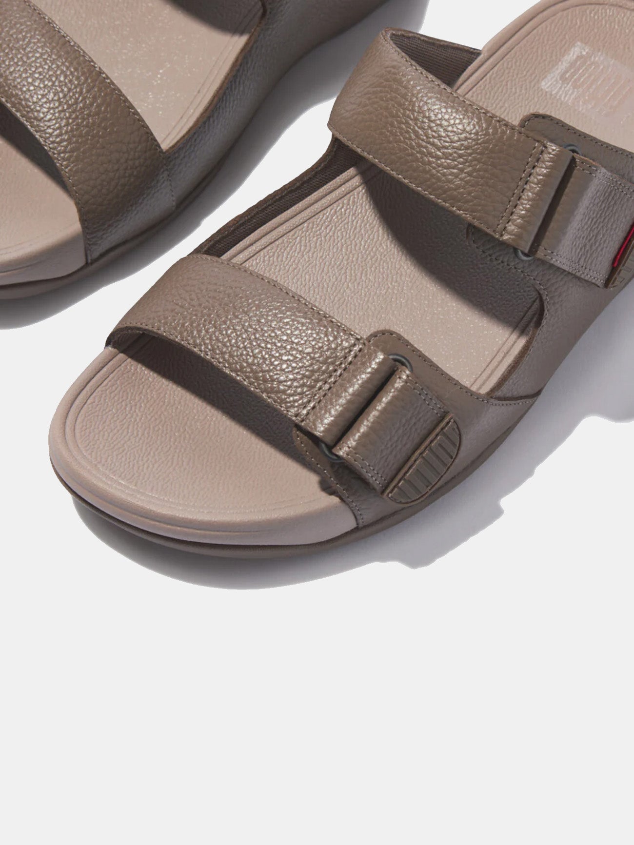 Fitflop Men's Gogh Moc Adjustable Leather Slides #color_java java