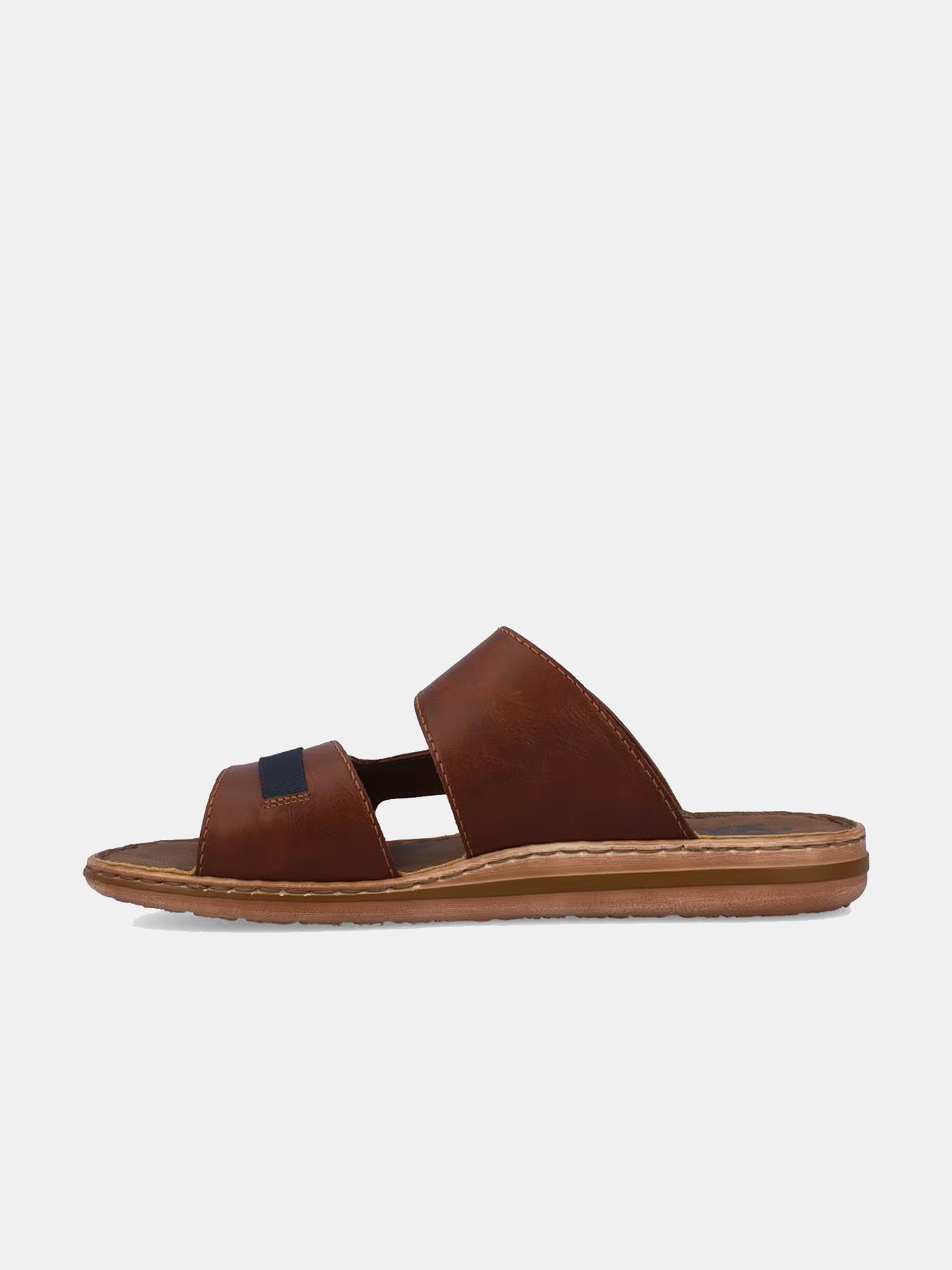 Rieker 21055 Men's Slider Sandals #color_Brown