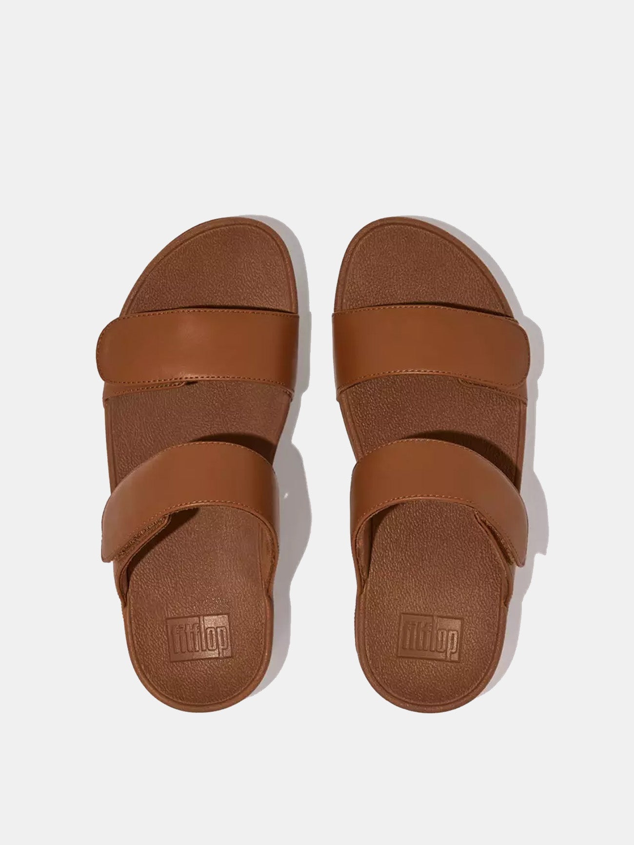 Fitflop Women's Lulu Adjustable Leather Slides #color_Tan