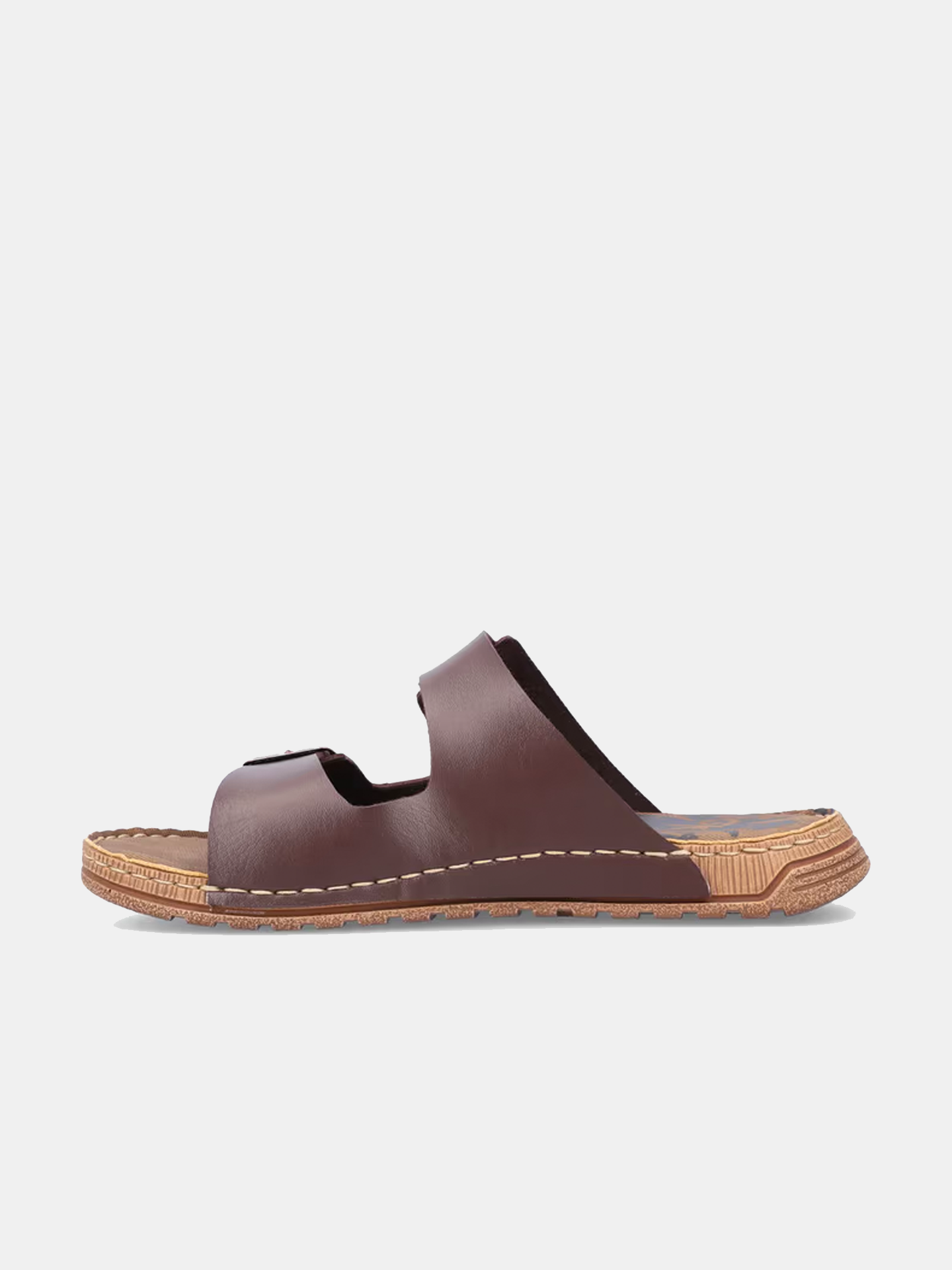 Rieker 21997 Men's Slider Sandals #color_Brown
