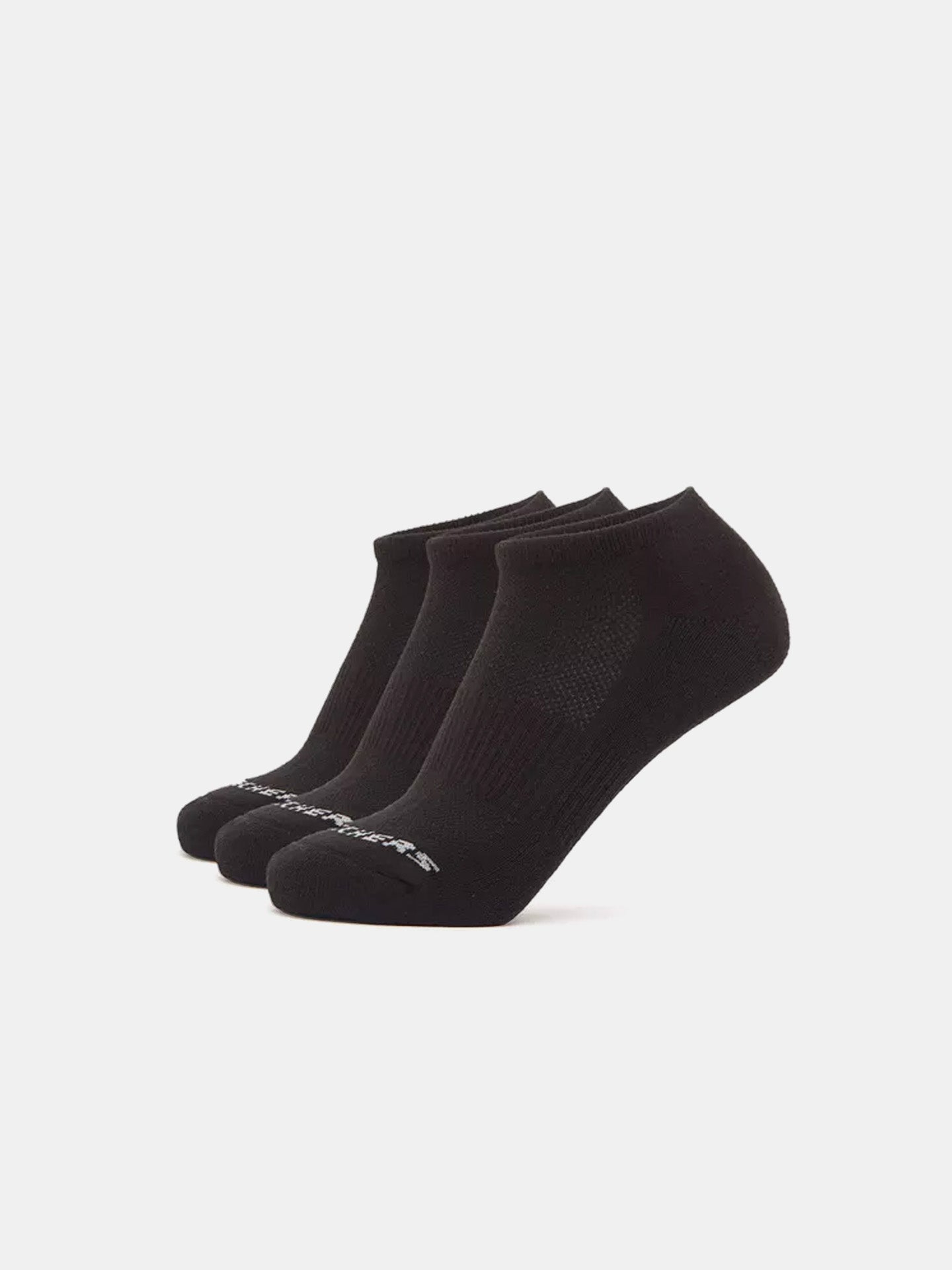 Skechers 3 Pack Unisex No Show Socks #color_Black