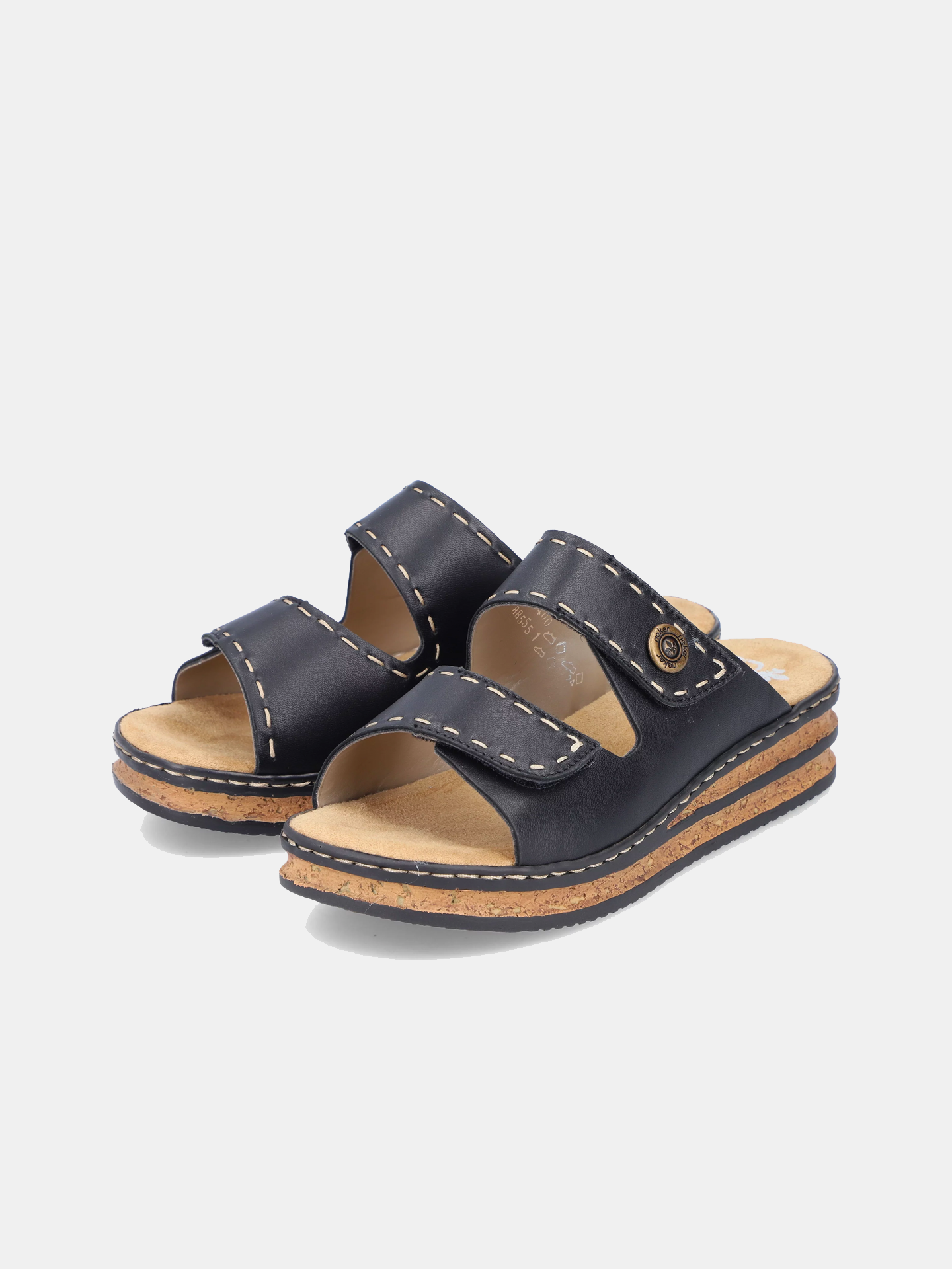 Rieker 62984 Women's Slider Sandals #color_black