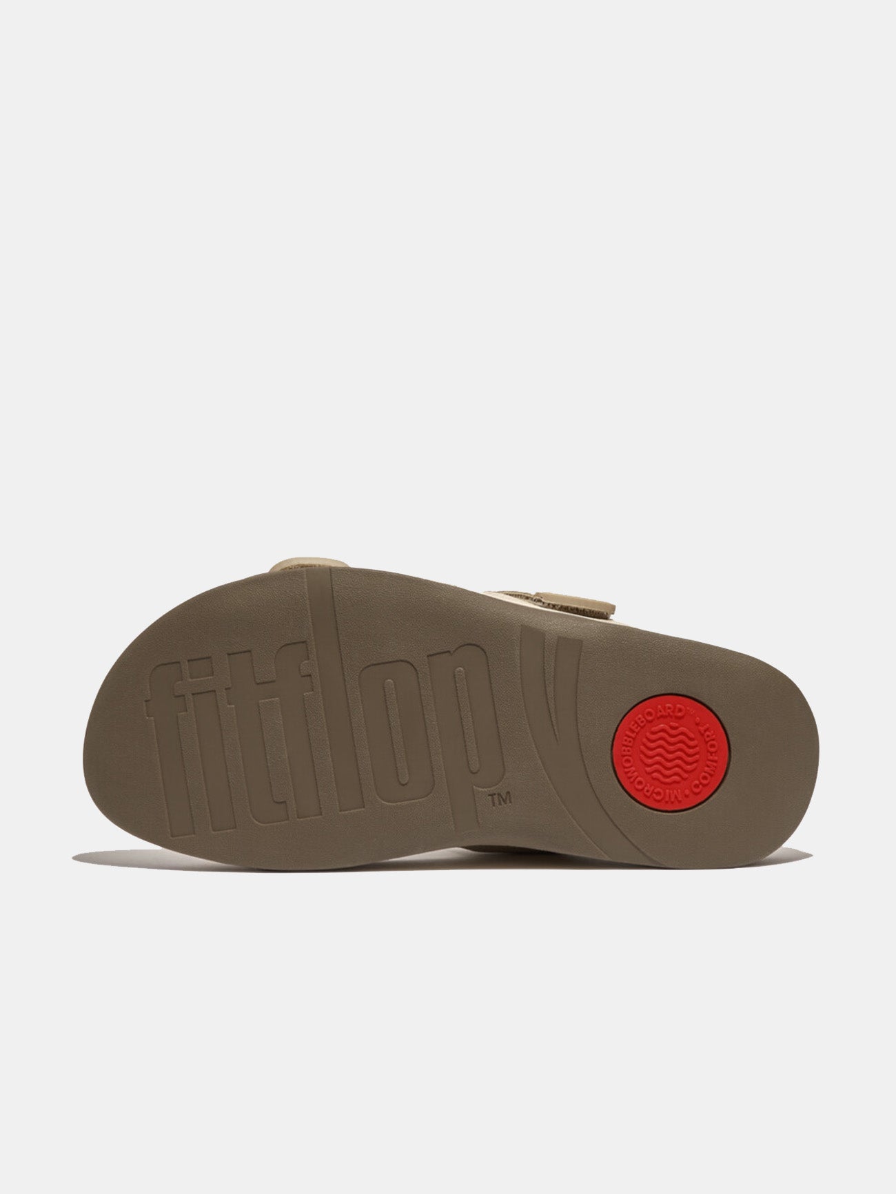 Fitflop Men's Gogh Moc Adjustable Leather Slides #color_latte beige