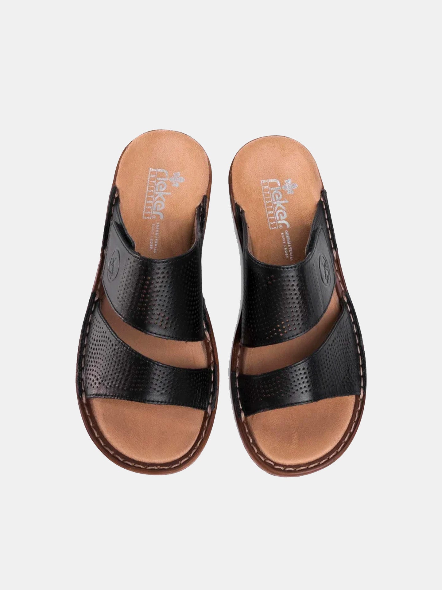 Rieker 60812 Women's Slider Sandals #color_black