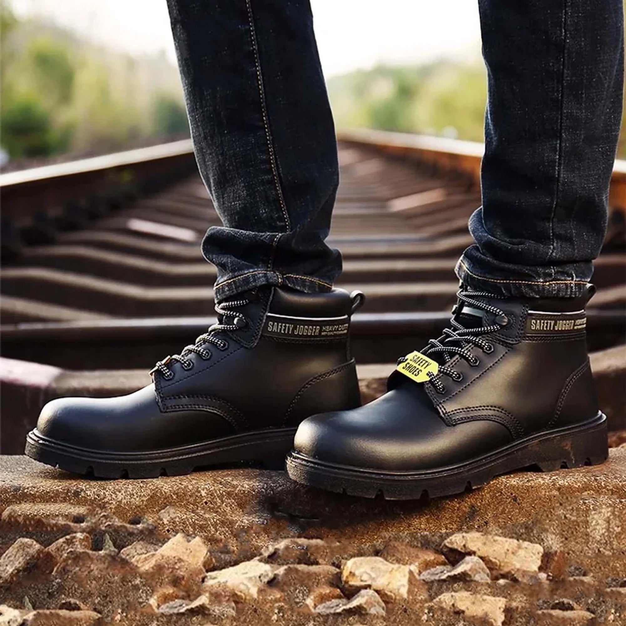 Safety Jogger Men's X1100N S3 SRC Safety Boots #color_Black
