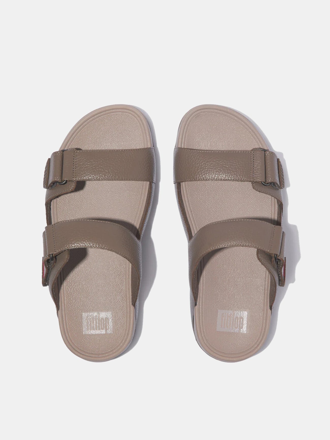 Fitflop Men's Gogh Moc Adjustable Leather Slides #color_java java
