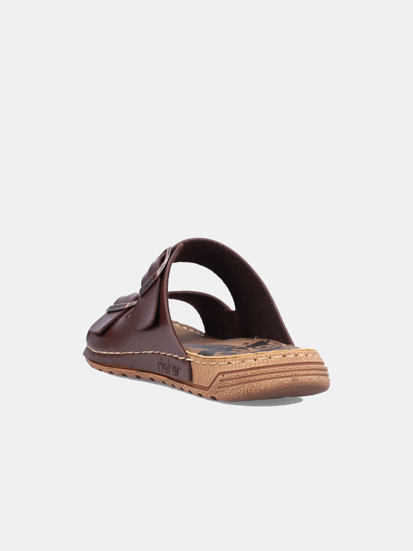 Rieker 21997 Men's Slider Sandals #color_Brown