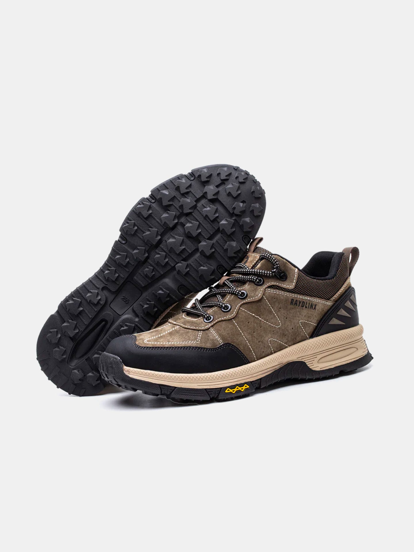 Raydlinx Men's Mountain Hiking Walking Shoes #color_Gray