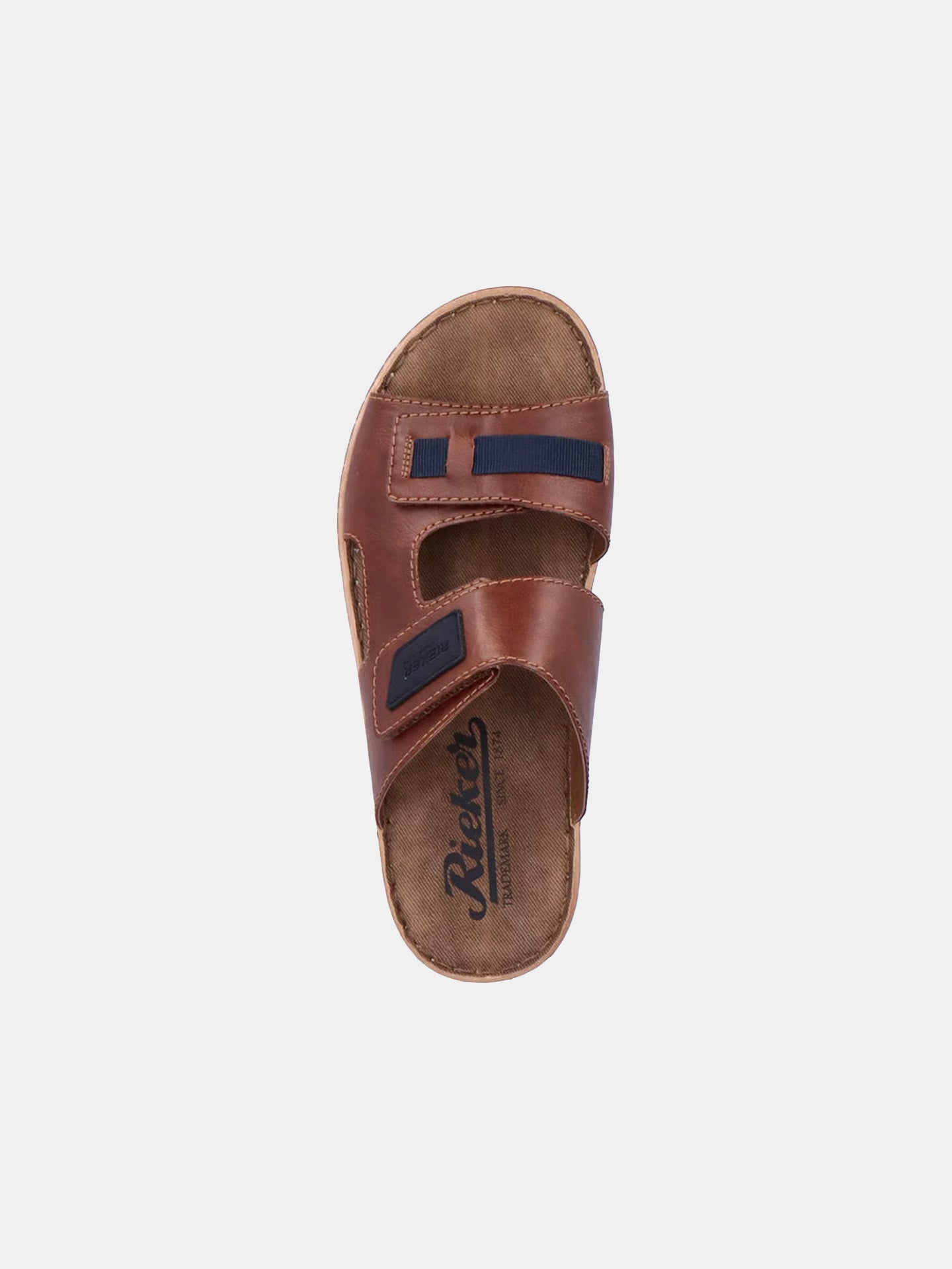 Rieker 21055 Men's Slider Sandals #color_Brown