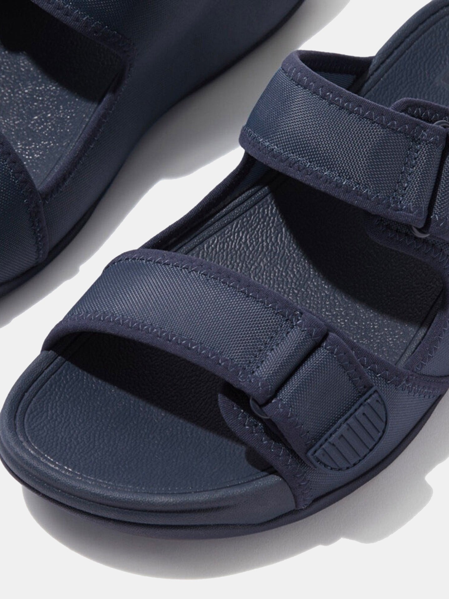Fitflop Men's Gogh Moc Adjustable Water-Resistant Slides #color_Blue