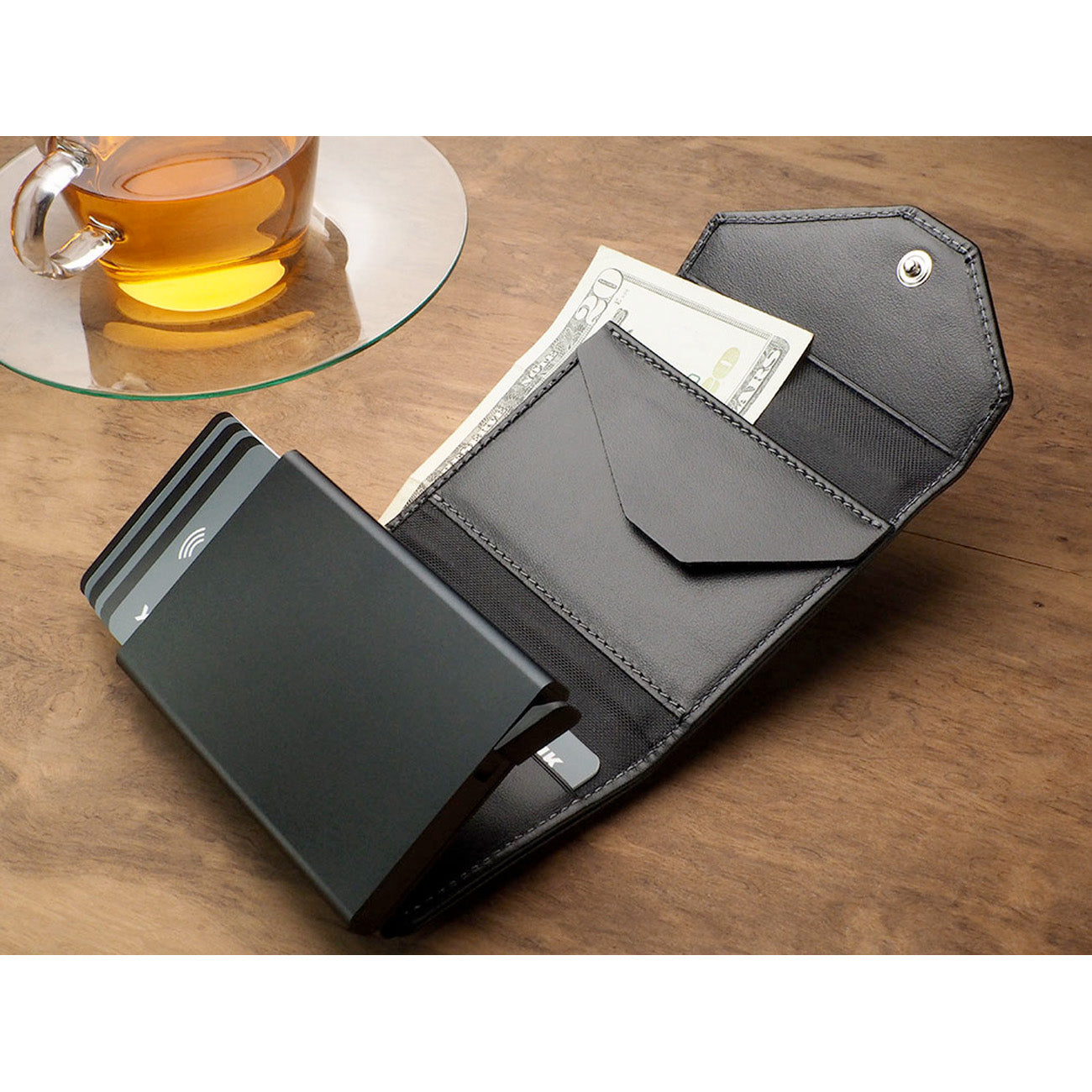 Pularys Porter Go wallet - Italia Leather #color_Black