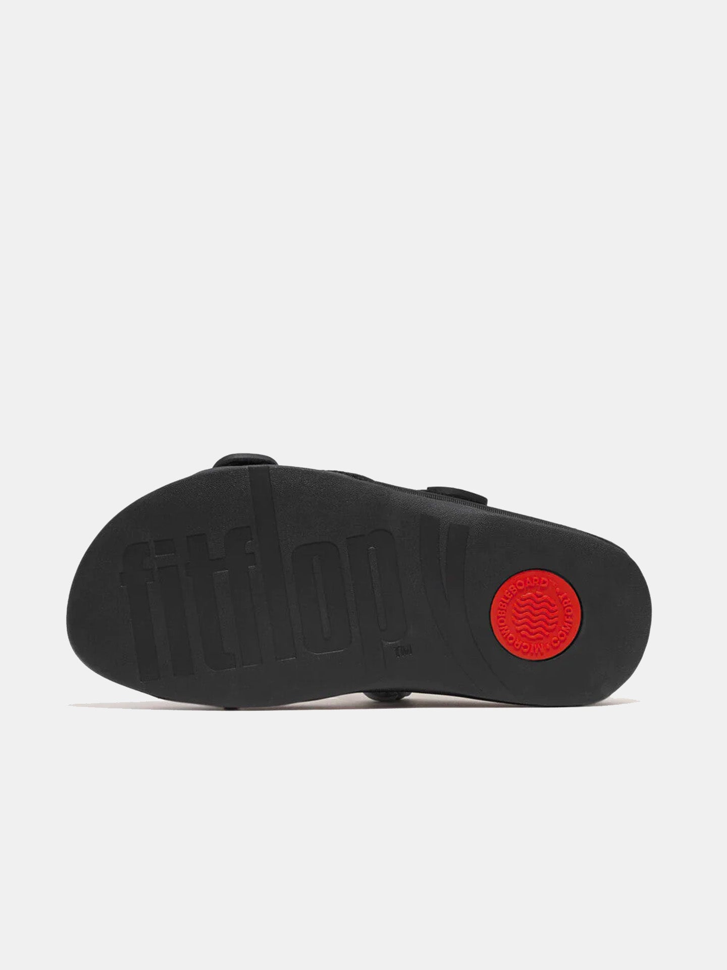 Fitflop Men's Gogh Moc Adjustable Water-Resistant Slides #color_Black