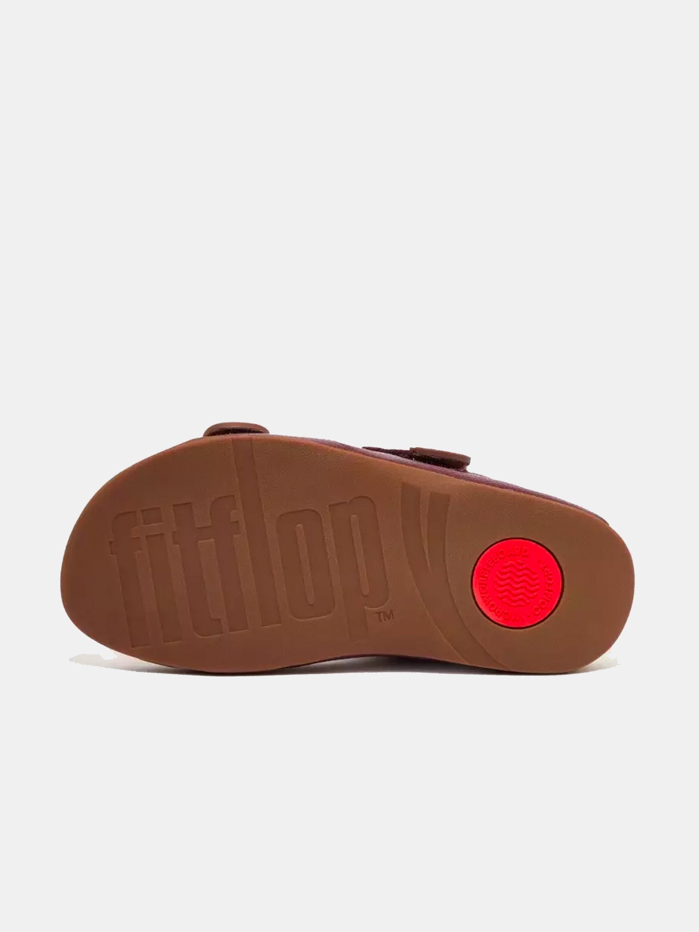 Fitflop Men's Gogh Moc Adjustable Leather Slides #color_Purple