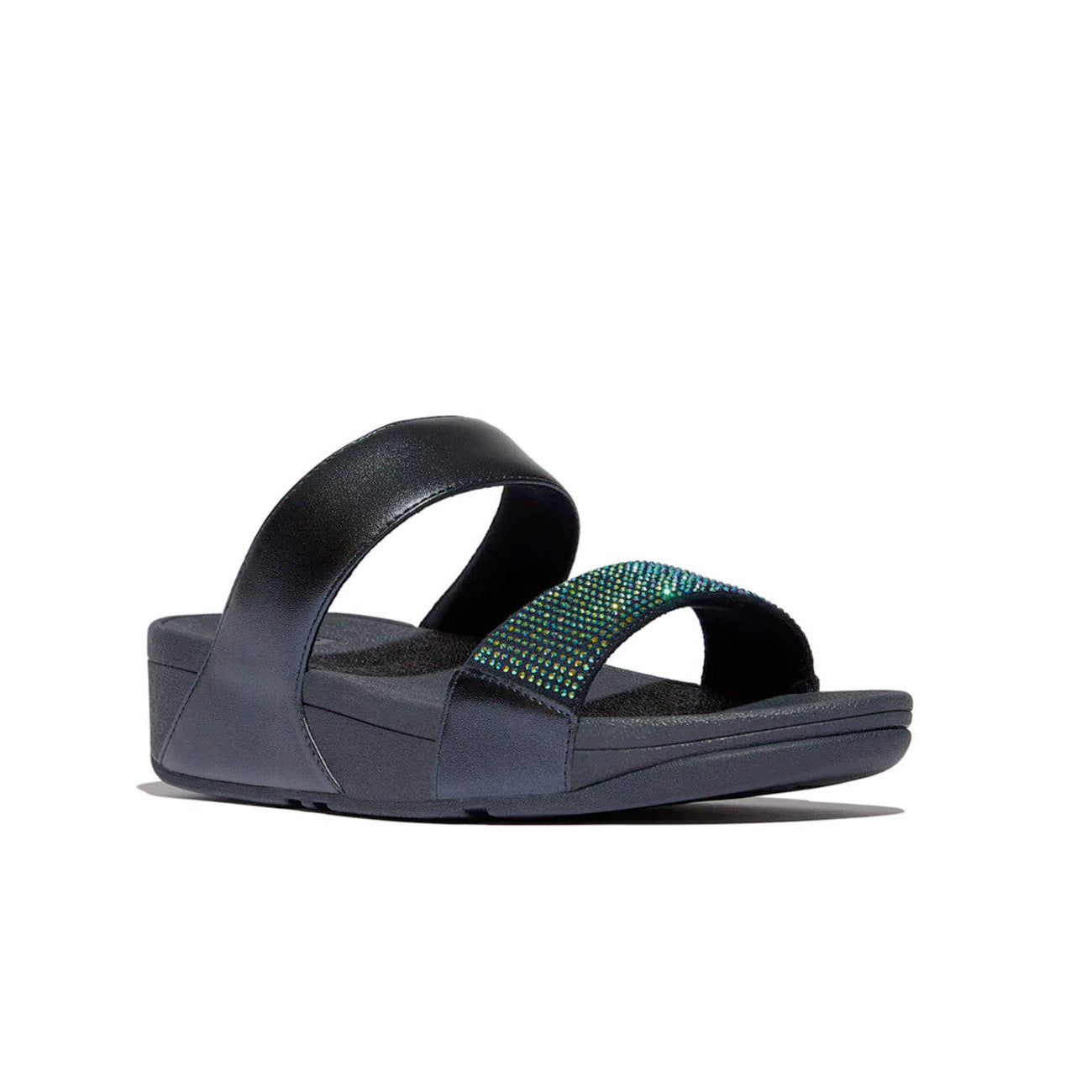 Fitflop Lulu Women's Crystal Slides #color_Navy