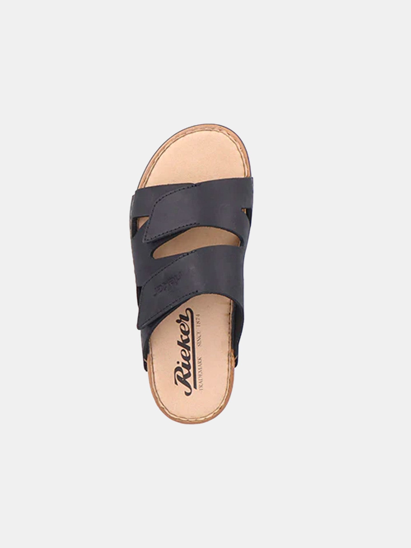 Rieker 25650 Men's Slider Sandals #color_black